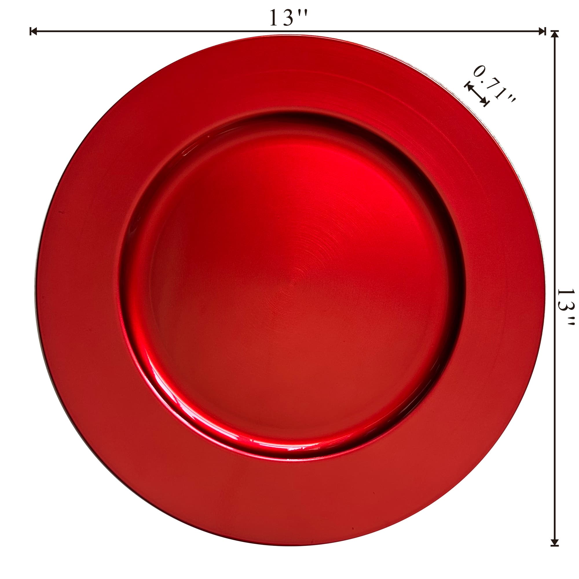 13&#x22; Red Decorative Charger Plates, 6ct. by Ashland&#xAE;