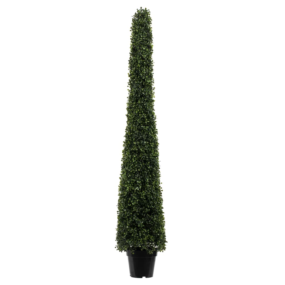 5Ft Potted Boxwood Cone Topiary Tree By Vickerman in Green | 5 ft | Michaels®