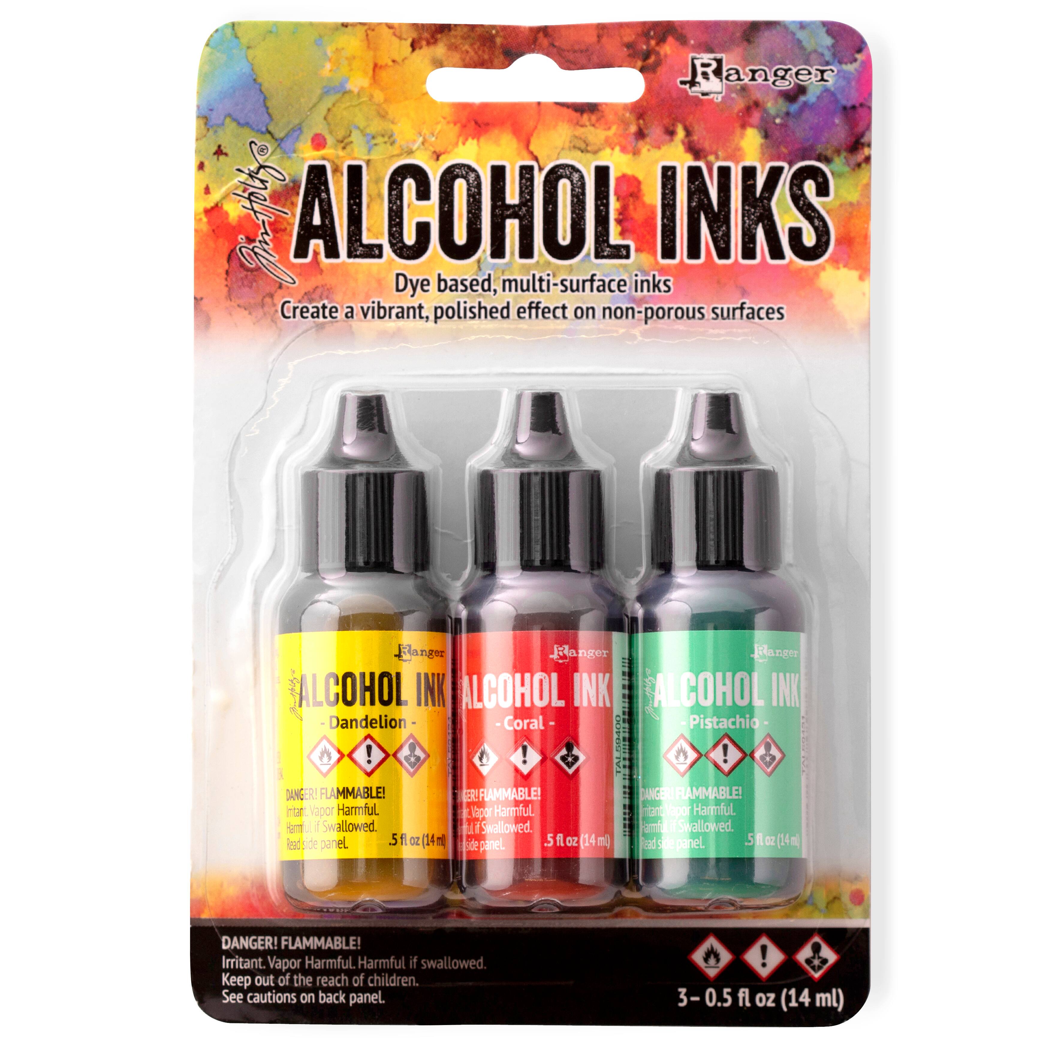 6 Packs: 3 ct. (18 total) Ranger Tim Holtz® Alcohol Ink Kit, Key West