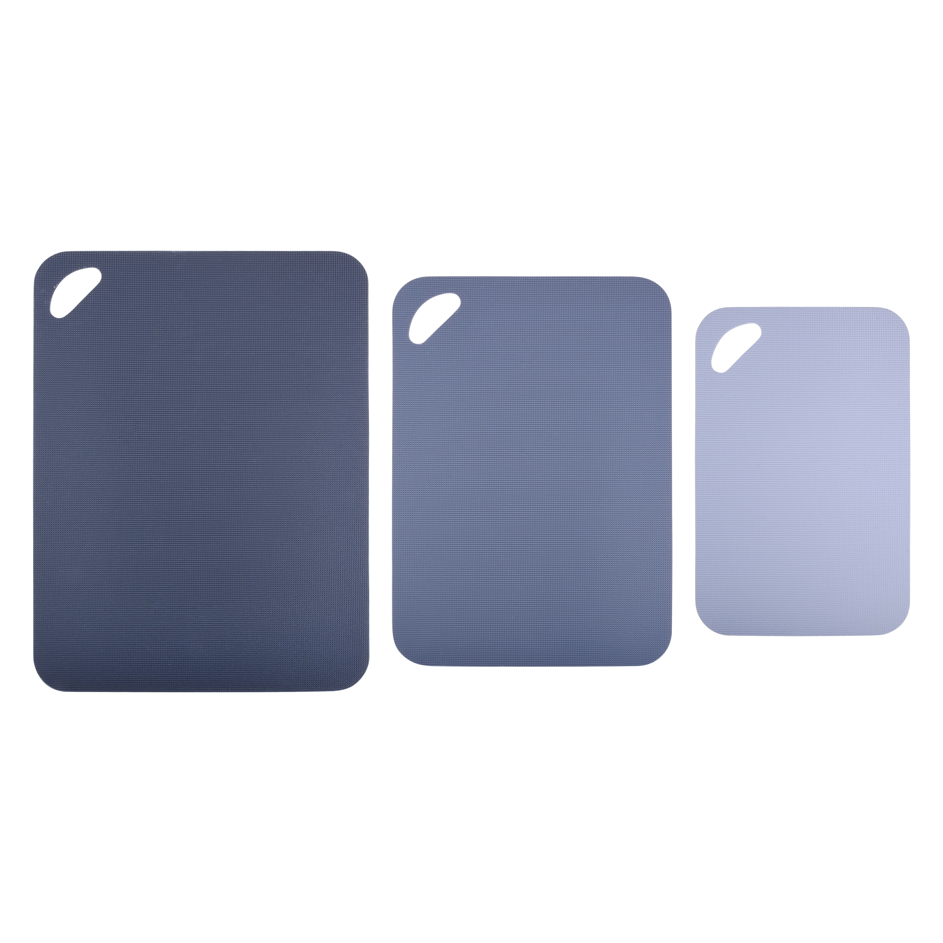 Mixed Blue 3 Piece Polypropylene Cutting Mat Set by Makery&#xAE;