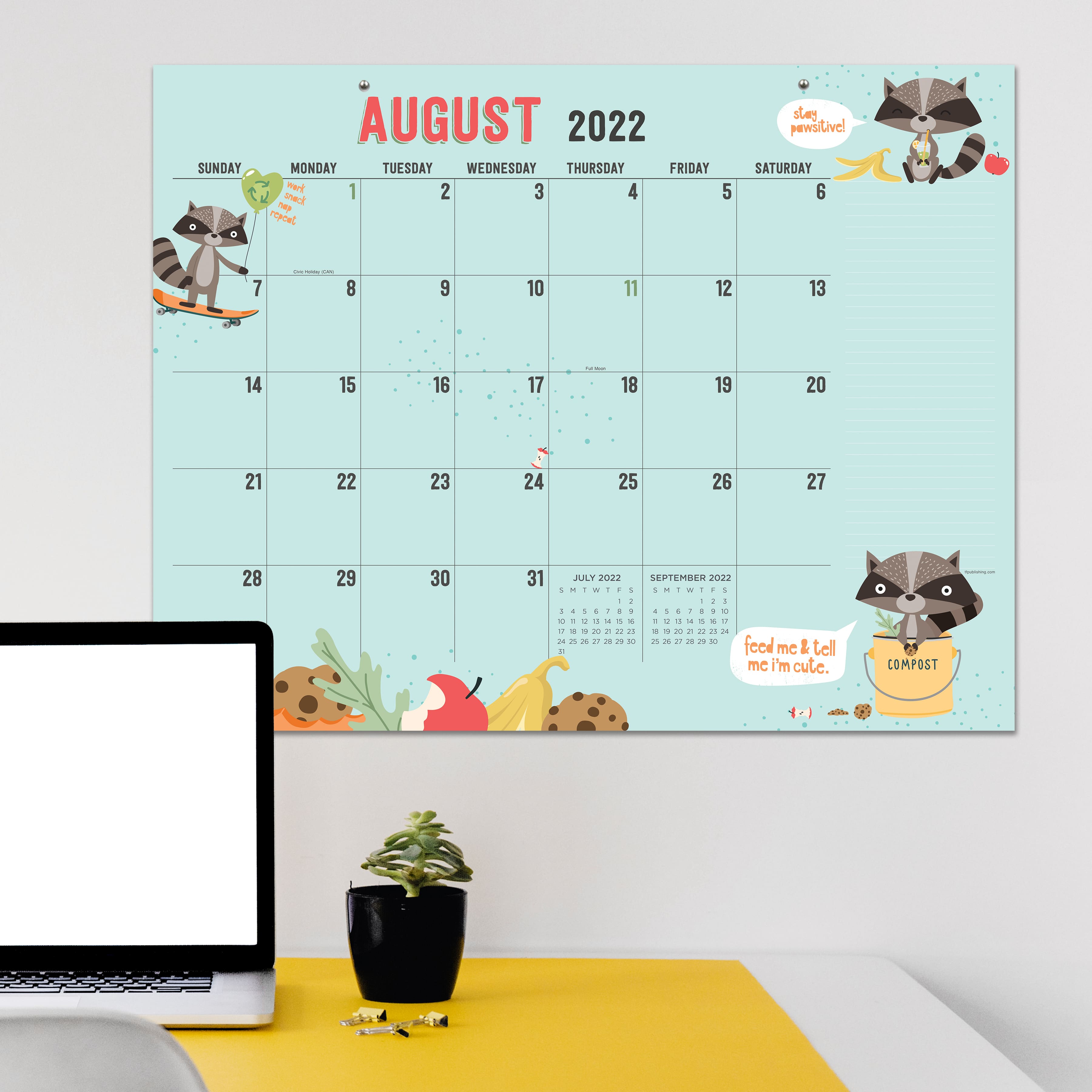 TF Publishing 2022-2023 Monthly Theme Large Desk Calendar