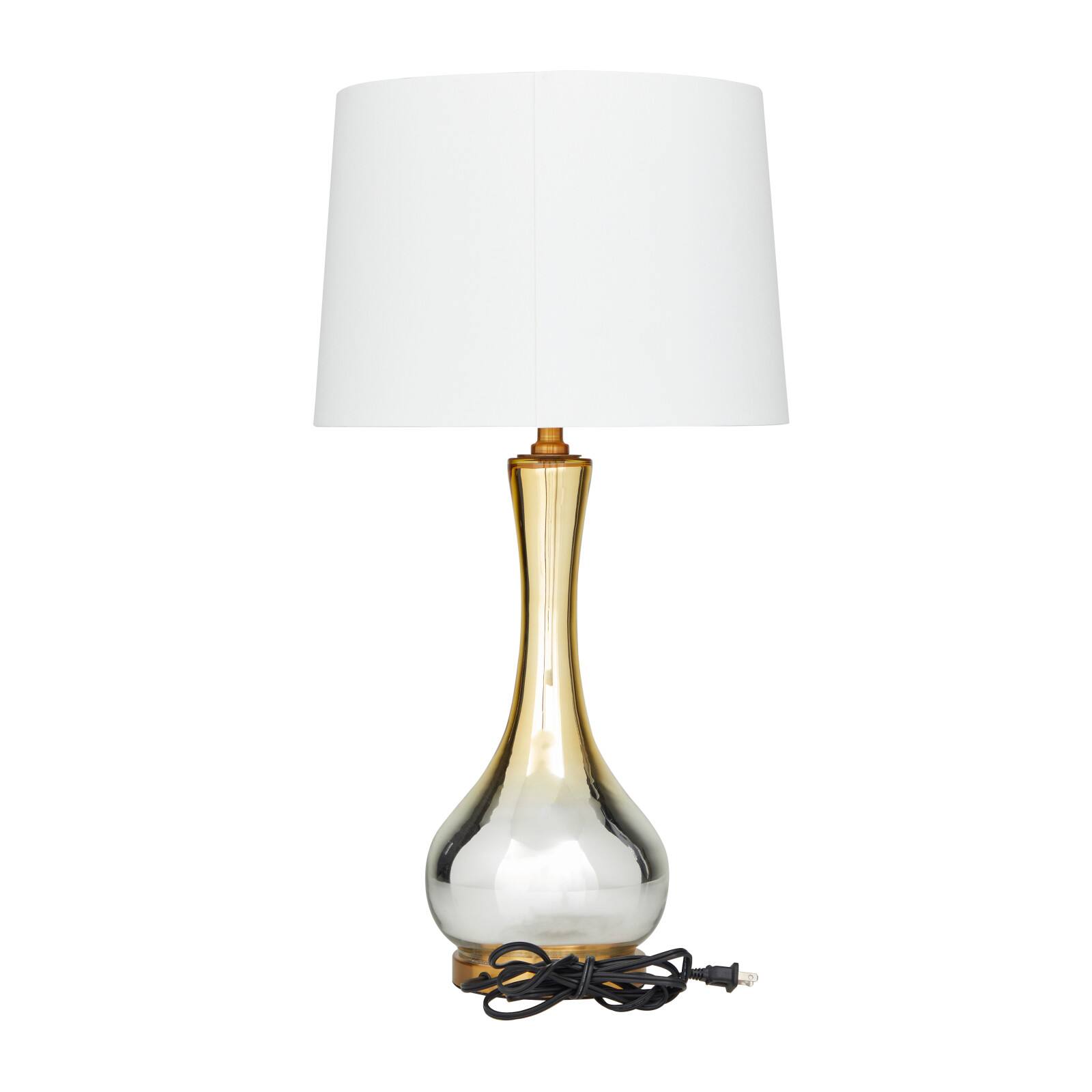 Gold Glass Glam Accent Lamp, 15&#x22; x 15&#x22; x 27&#x22;