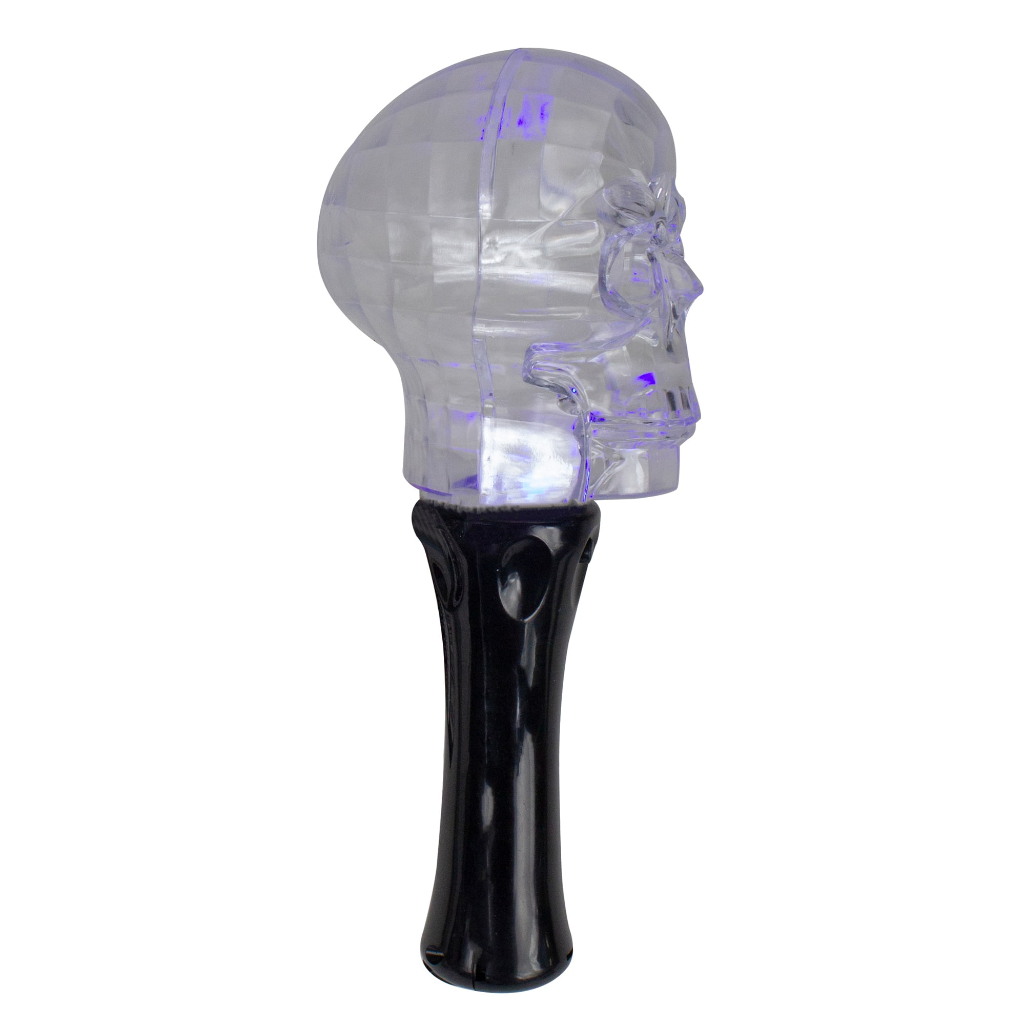 9&#x22; LED Transparent Multi-Function Halloween Skull Light