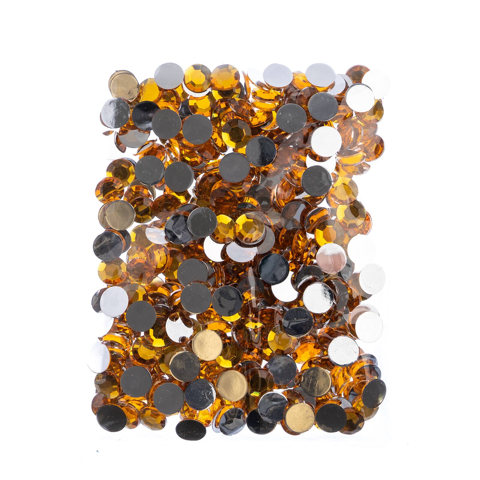 John Bead 12mm Acrylic Round Flat Back Rhinestones, 400ct.