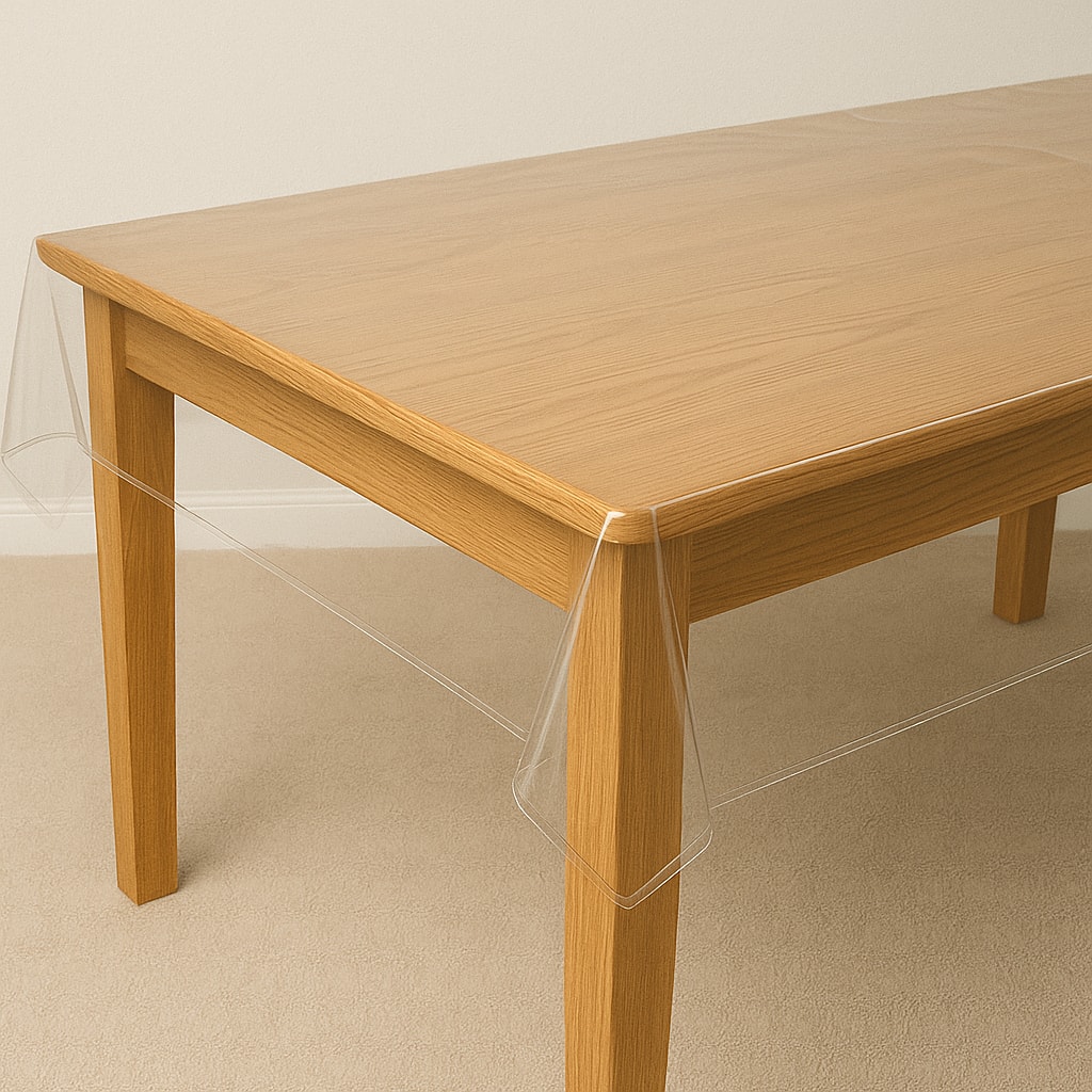 Vinyl-It 54" x 25yd. Clear 4 Gauge PVC Vinyl Roll