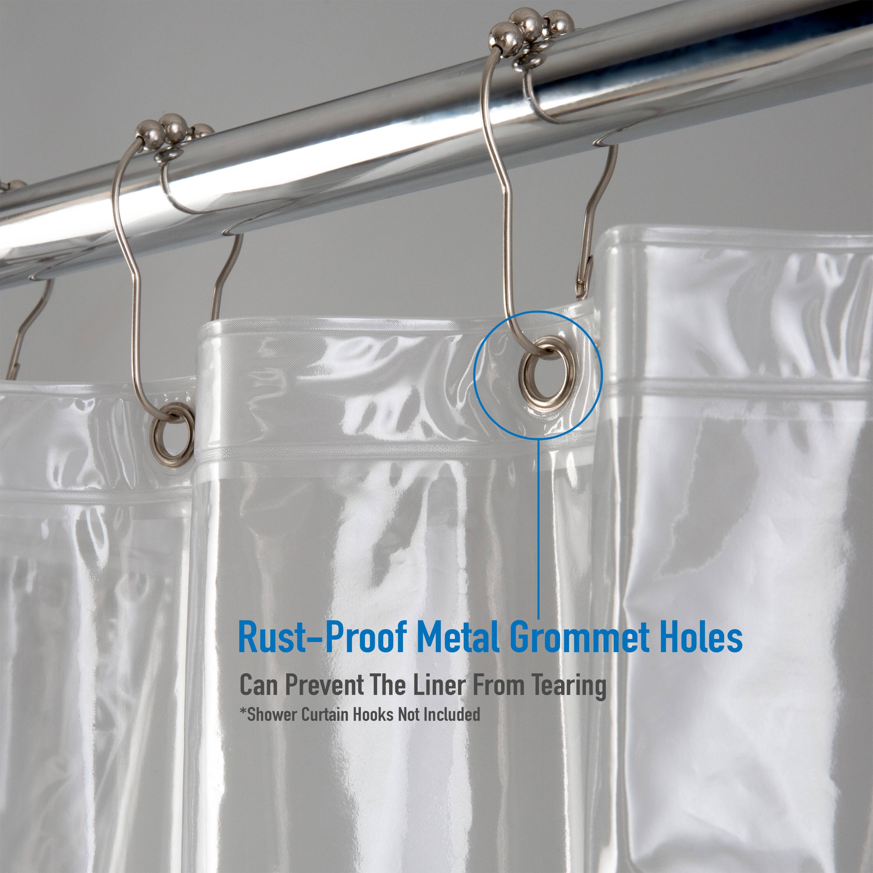 Bath Bliss PEVA Shower Curtain Liner