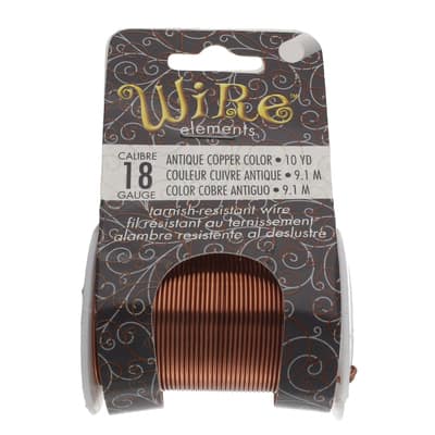 The Beadsmith® Wire™ Elements 18 Gauge Tarnish-Resistant Wire