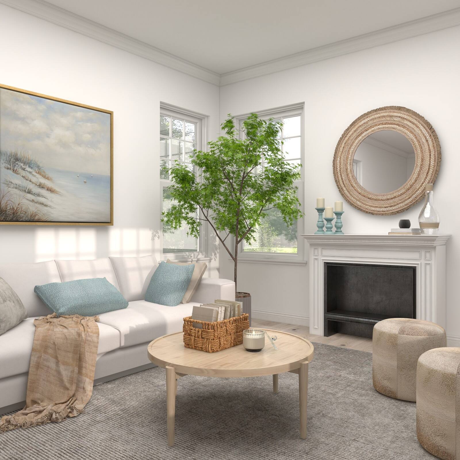 Mango Wood Traditional Candle Holder Set