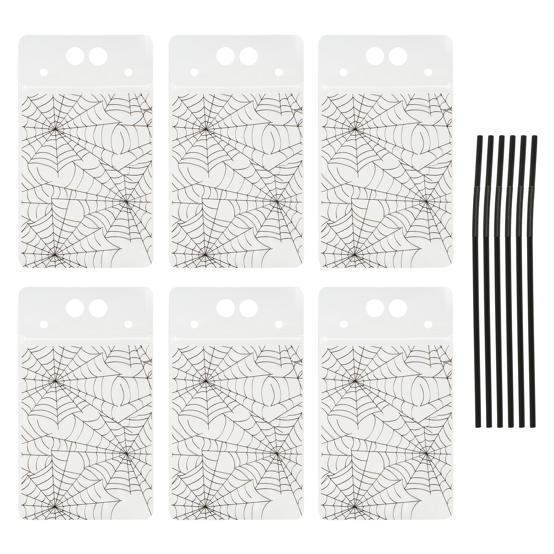 Spiderweb Drink Pouches, 6ct. by Celebrate It™