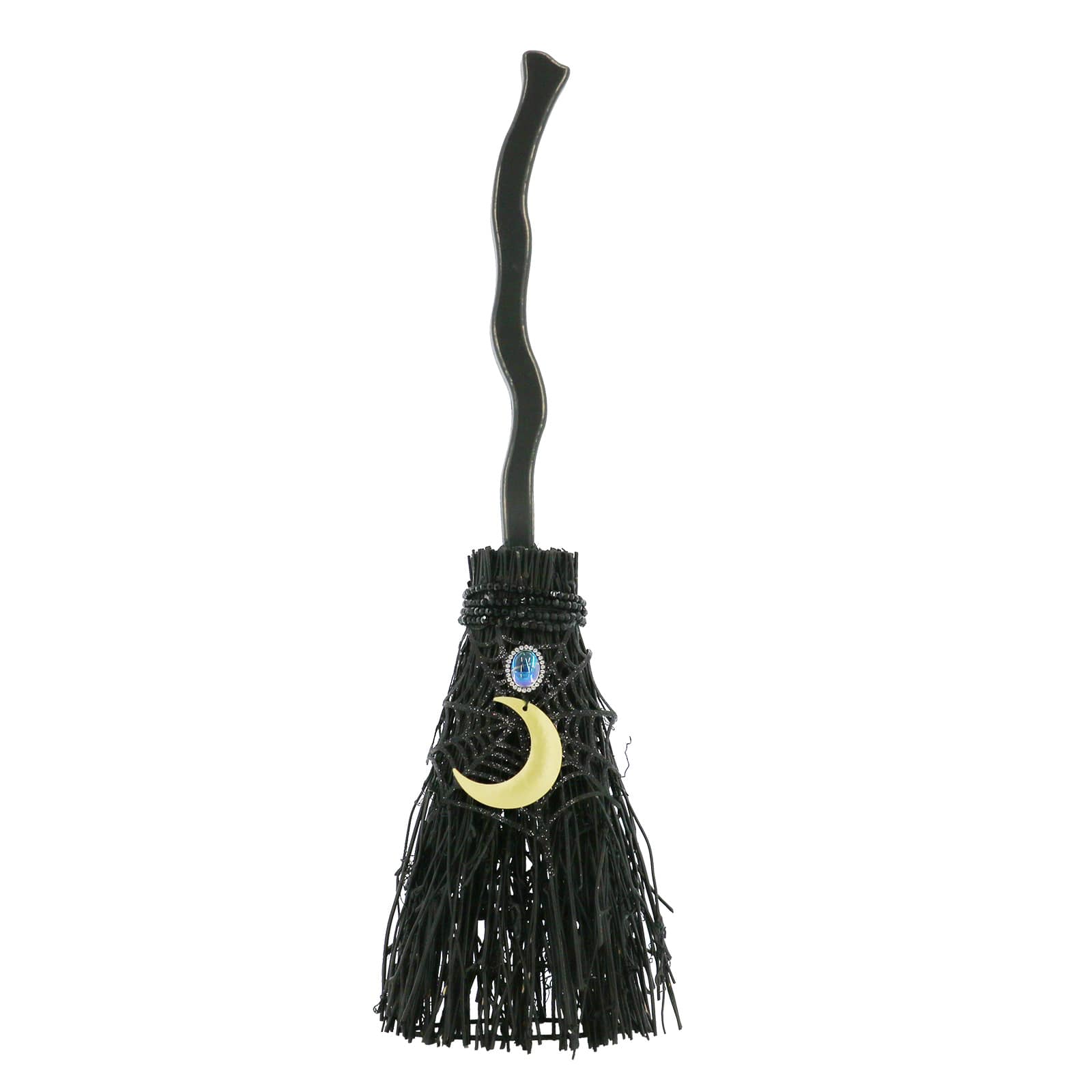 18.5&#x22; Black Witch&#x27;s Broom with Moon Tabletop D&#xE9;cor by Ashland&#xAE;