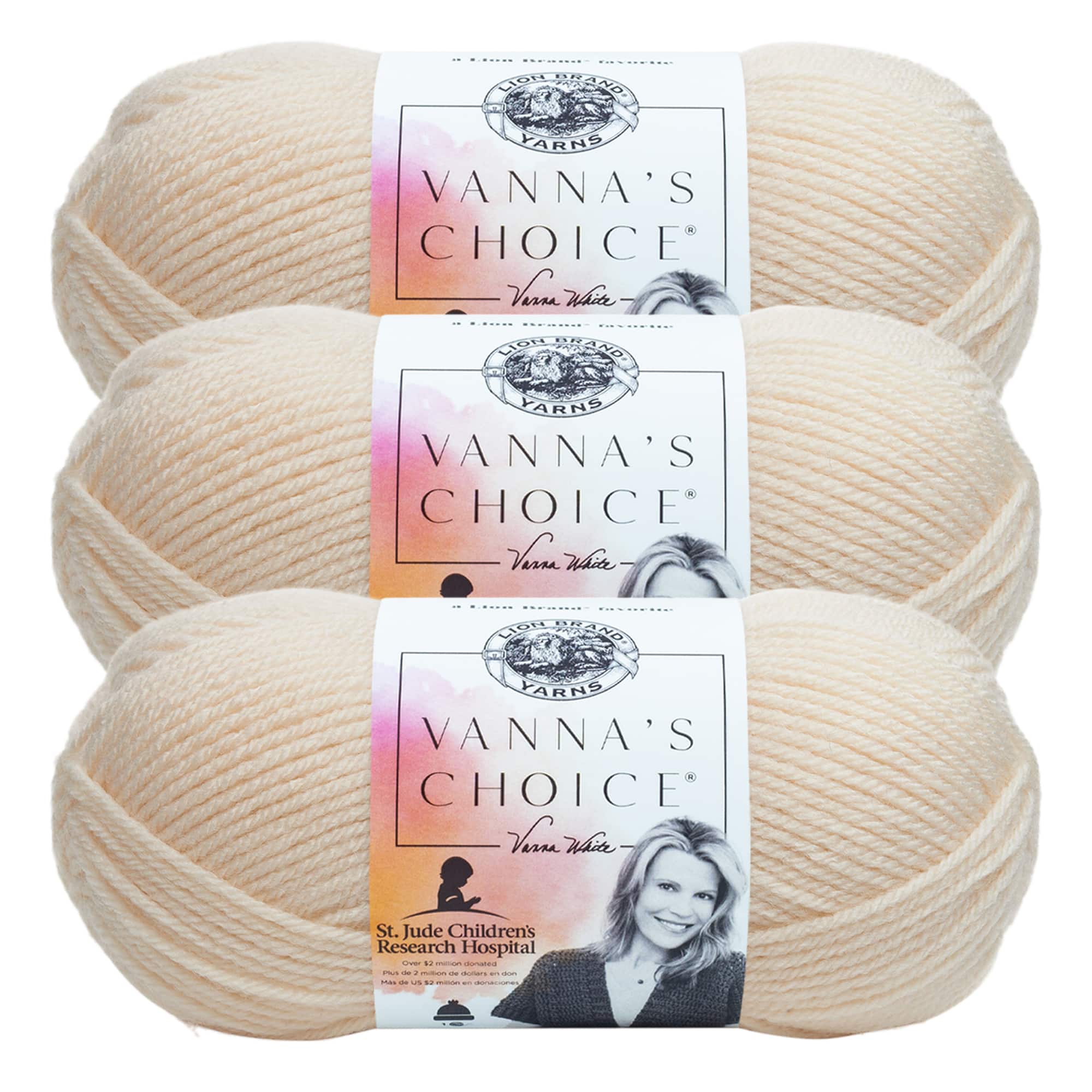 3 Pack Lion Brand® Vanna's Choice® Solid Yarn