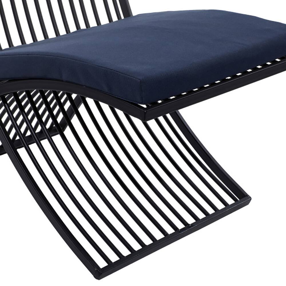 Black Metal Eclectic Outdoor Seating Set