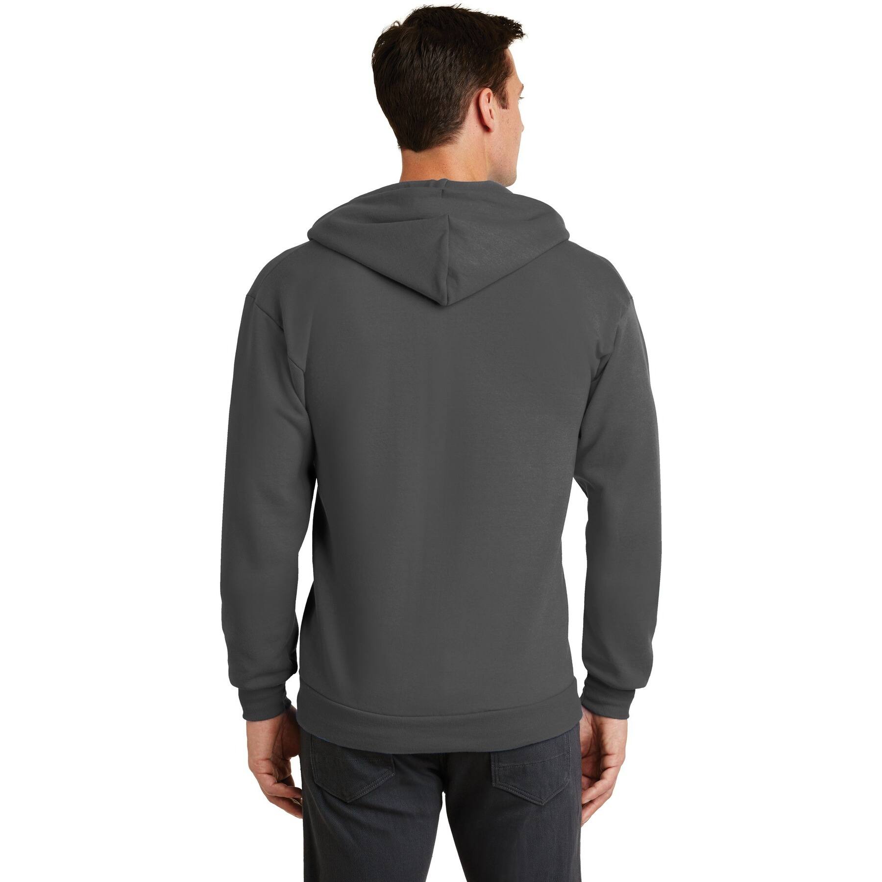 Port & Company® Neutrals Core Fleece Full-Zip Hooded Sweatshirt