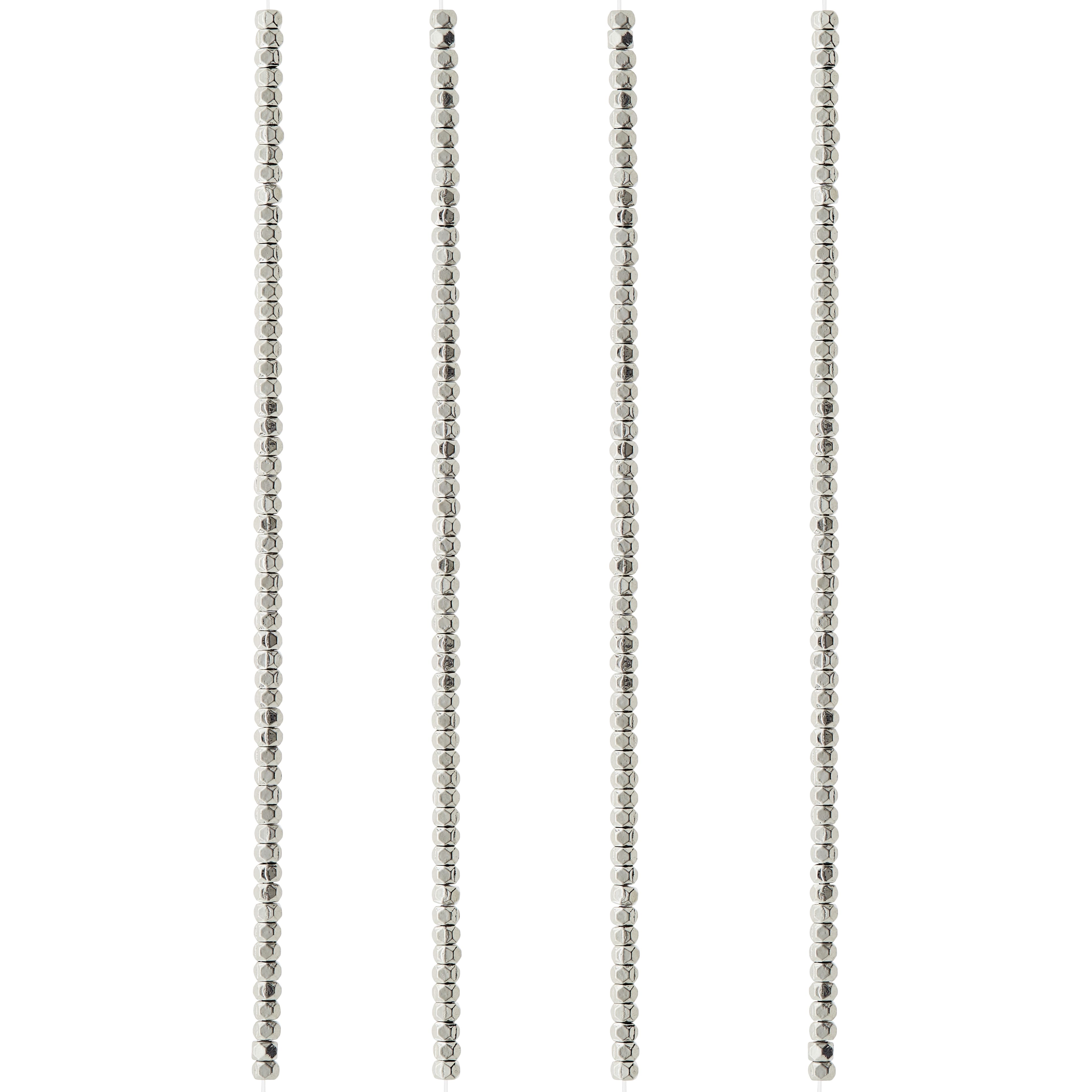 Metal Faceted Rondelle Beads, 2mm by Bead Landing&#x2122;