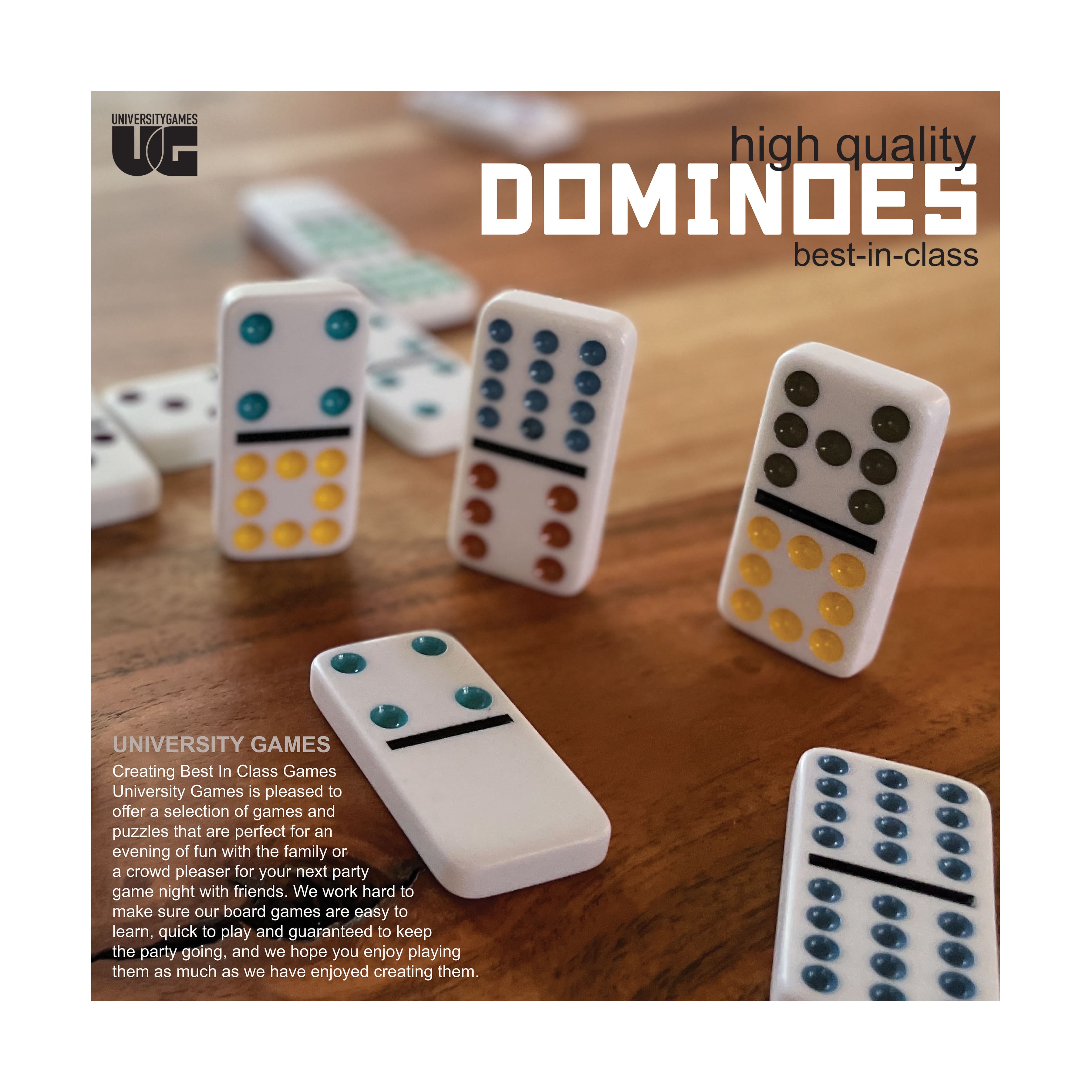 Double 9 Chickenfoot&#xAE; Dominoes