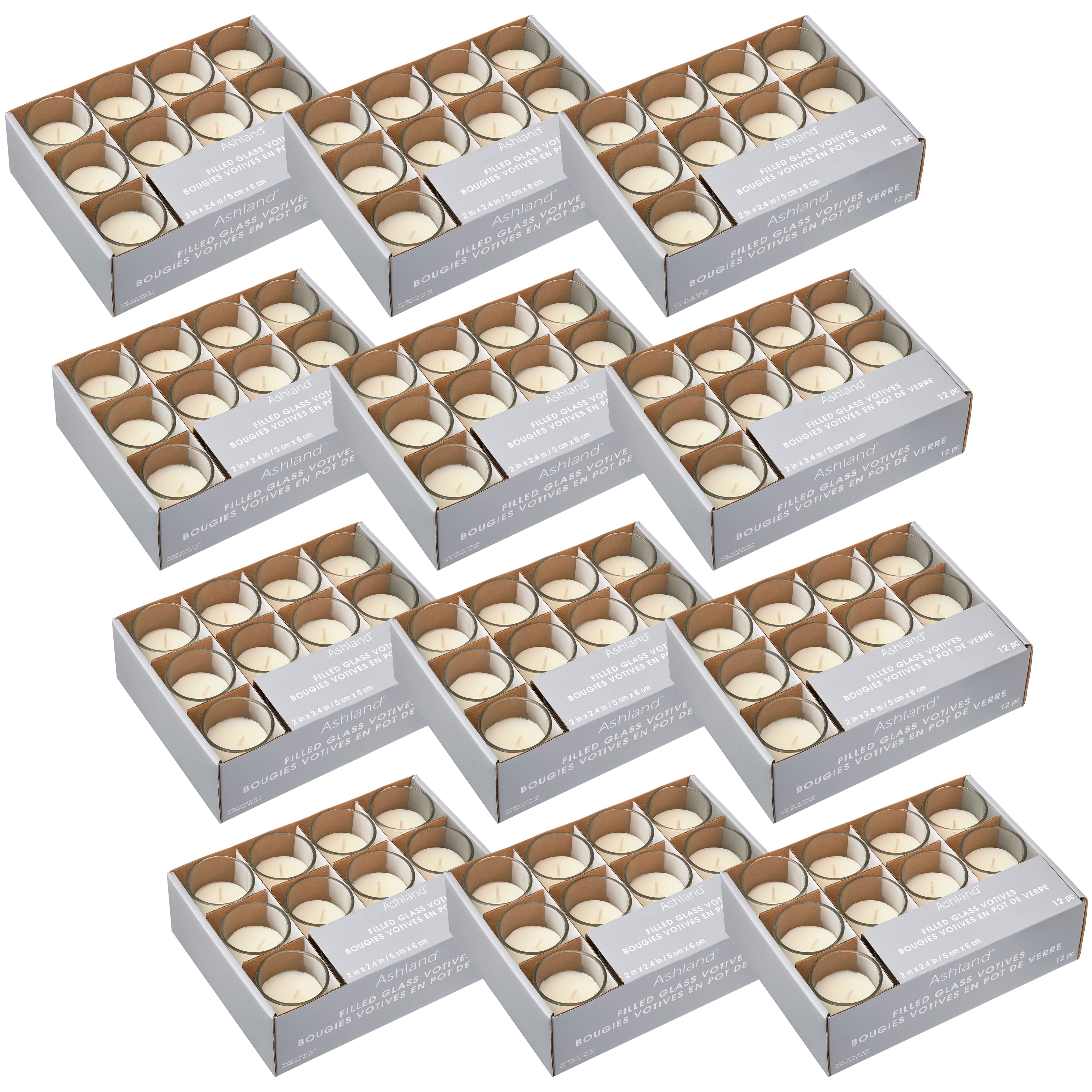 12 Packs: 3 ct. (36 total) Basic Elements™ White Pillar Candles by