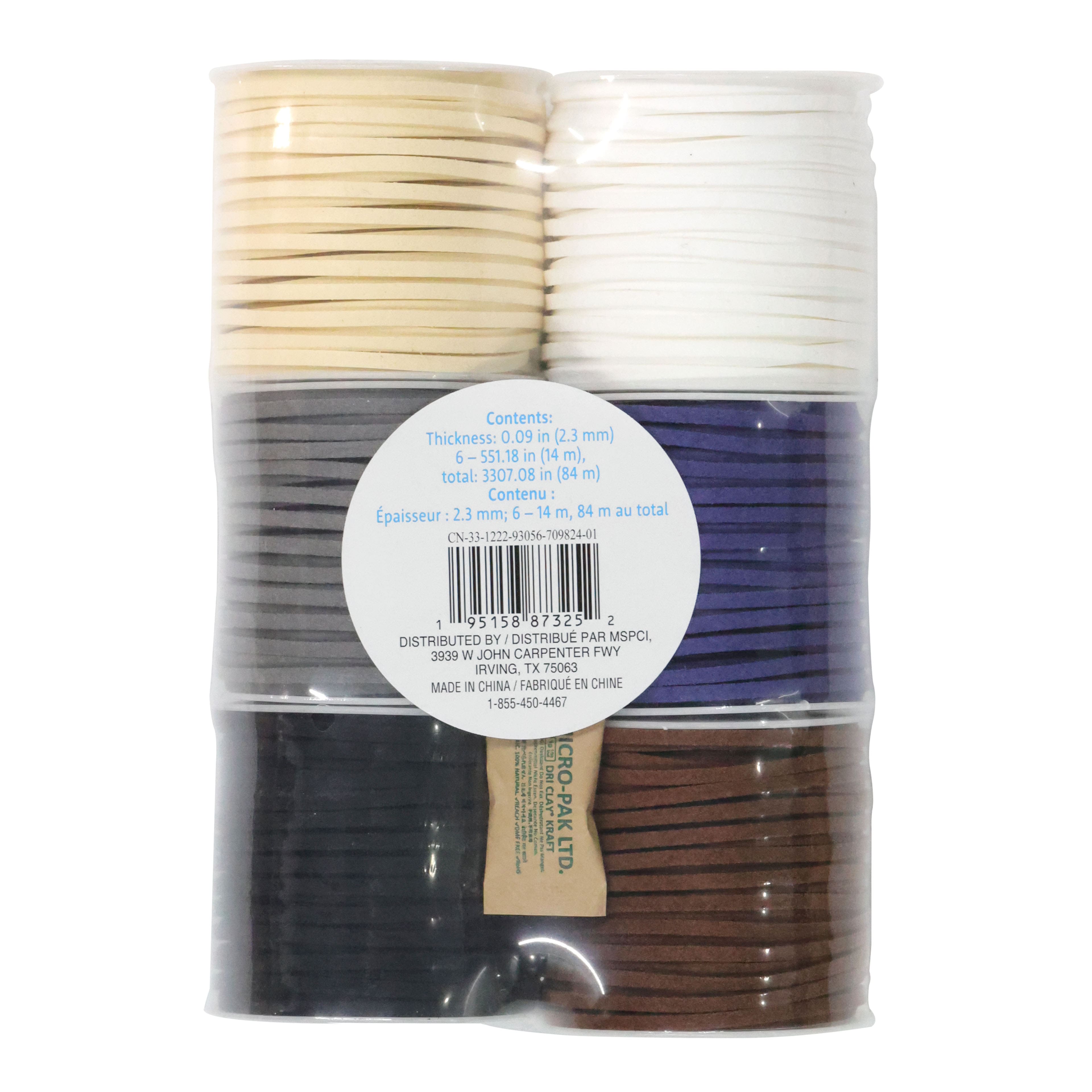 12 Packs: 6 ct. (72 total) Natural Faux Suede Cording by Creatology&#x2122;
