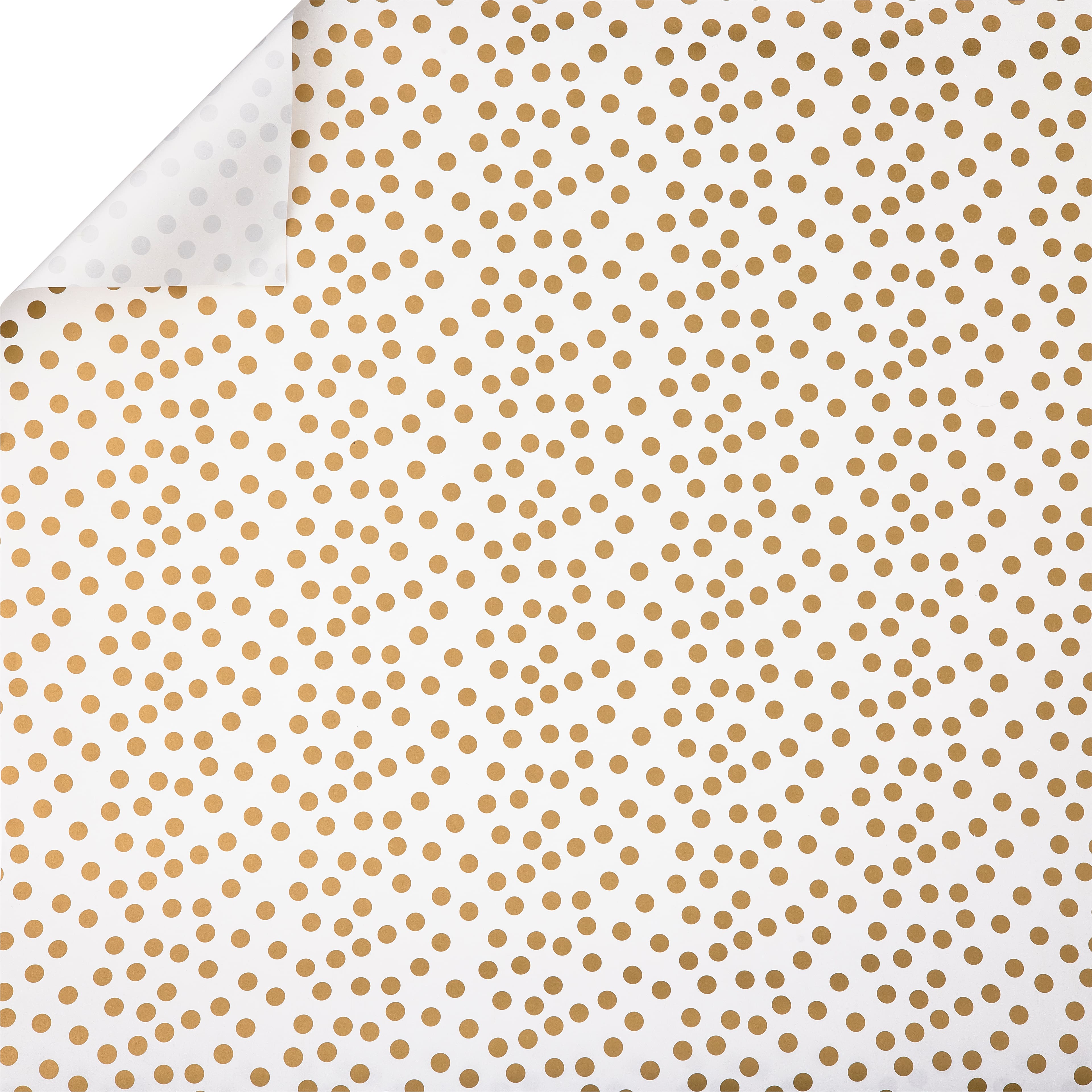 12 Pack: Gold Dots Gift Wrap by Celebrate It&#x2122;