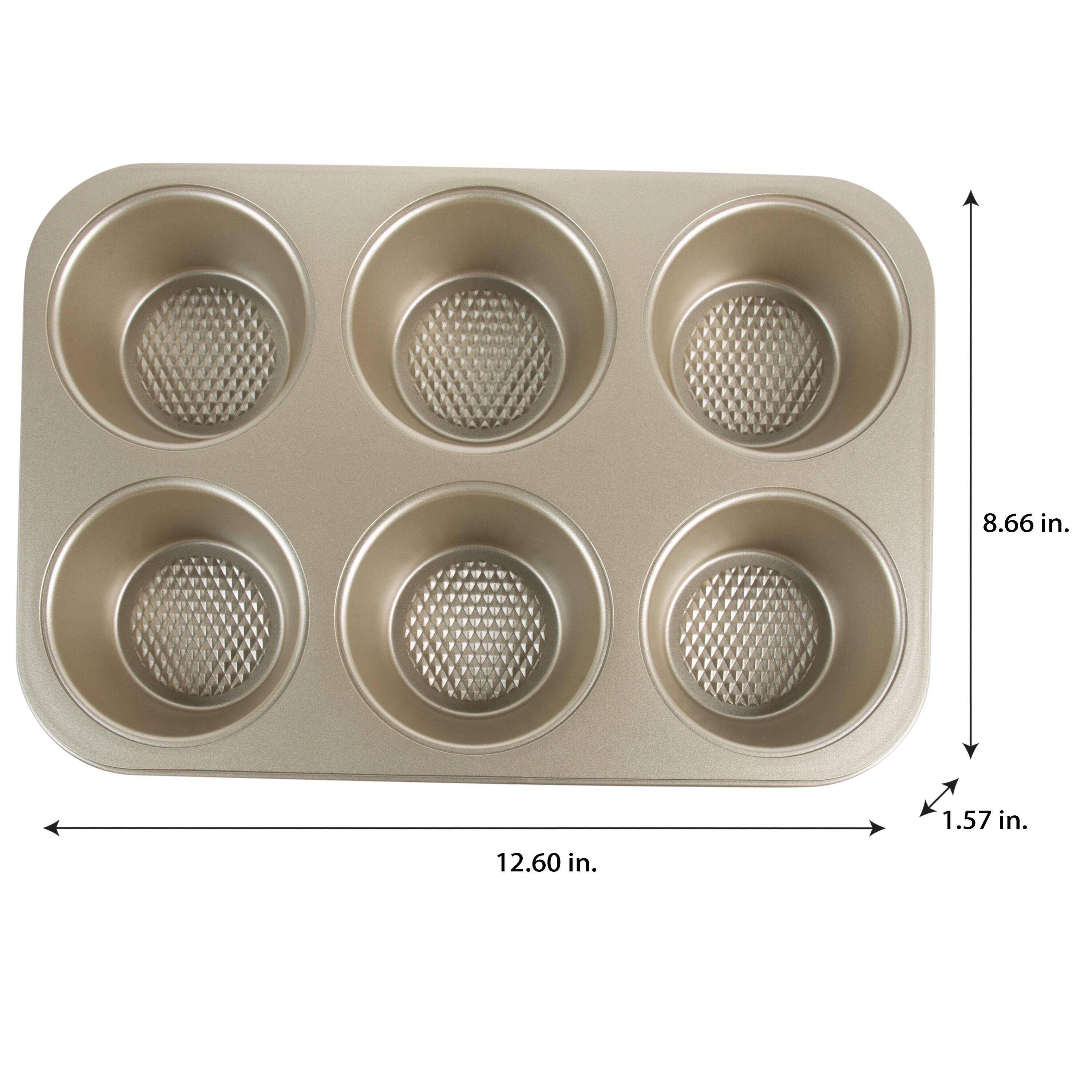 Kitchen Details Pro Series 6 Cup Muffin Pan with Diamond Base