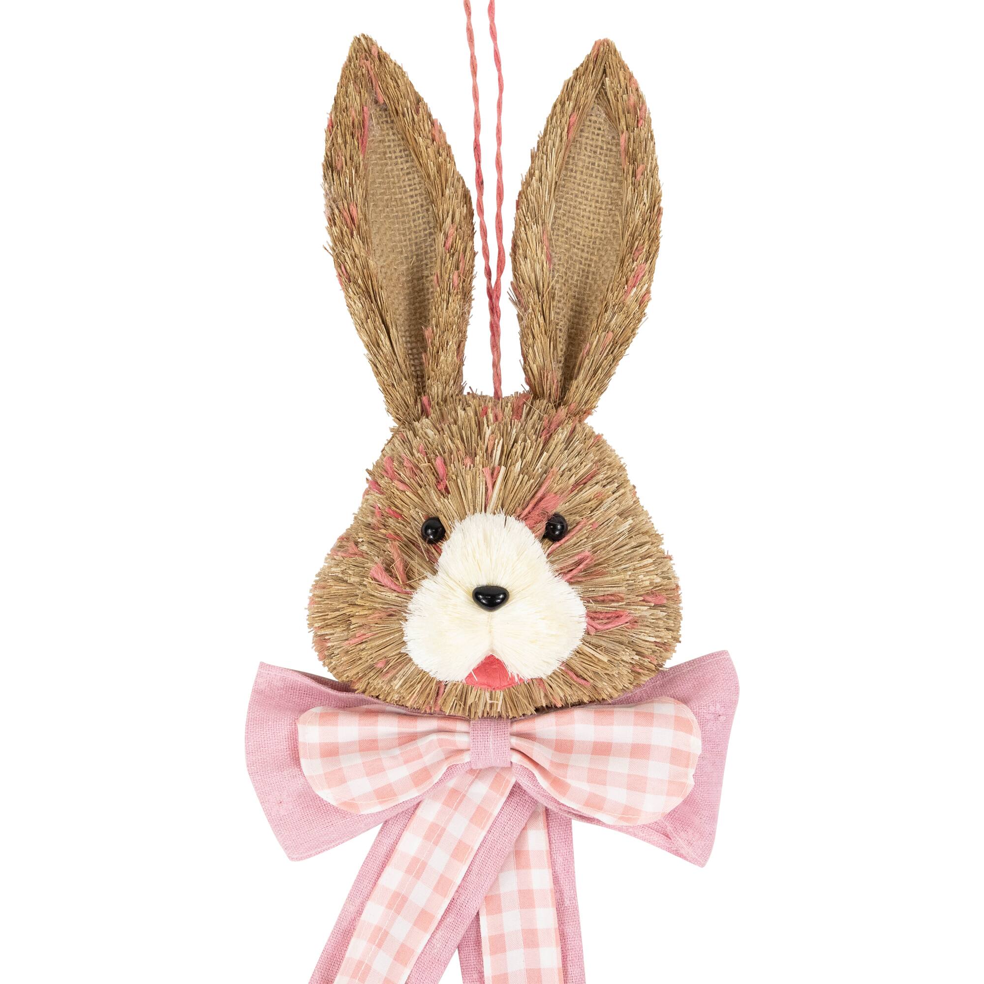 21&#x22; Easter Bunny with Bow Hanging Wall Decoration