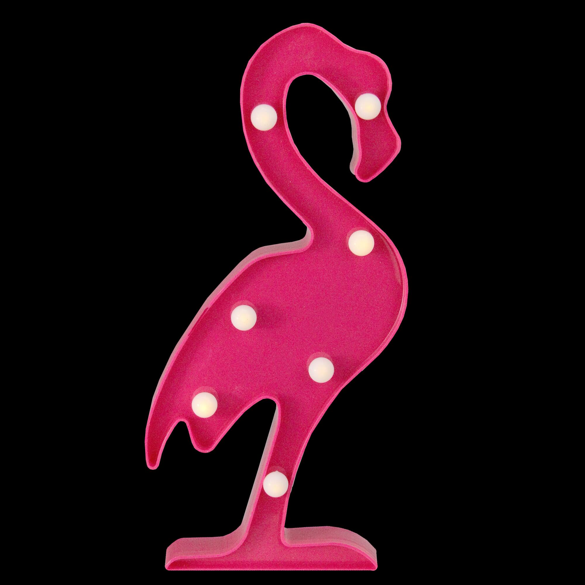 11.75" Pink Flamingo LED Marquee Wall Décor