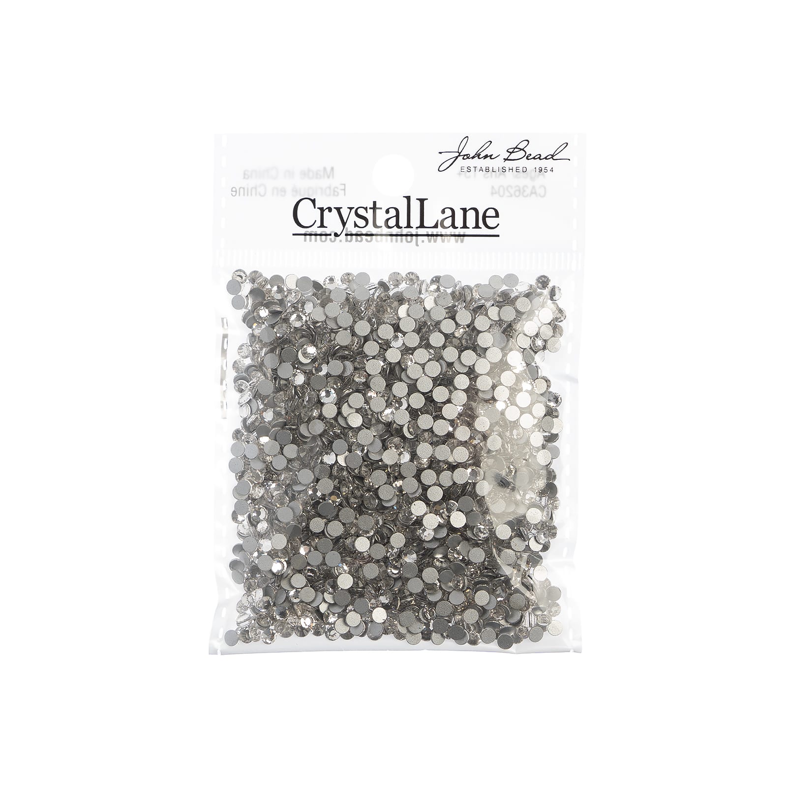 John Bead Crystal Lane SS12 Glass Round Flatback Rhinestones, 2,880ct