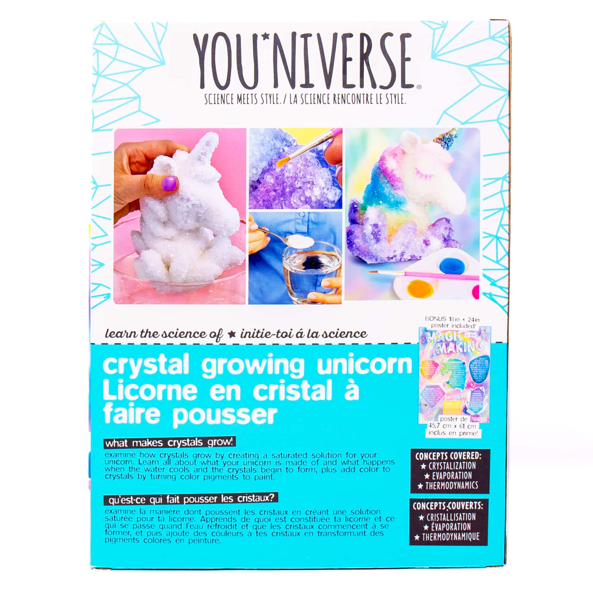 8 Pack: YouNiverse&#xAE; Unicorn Crystal Growing Kit