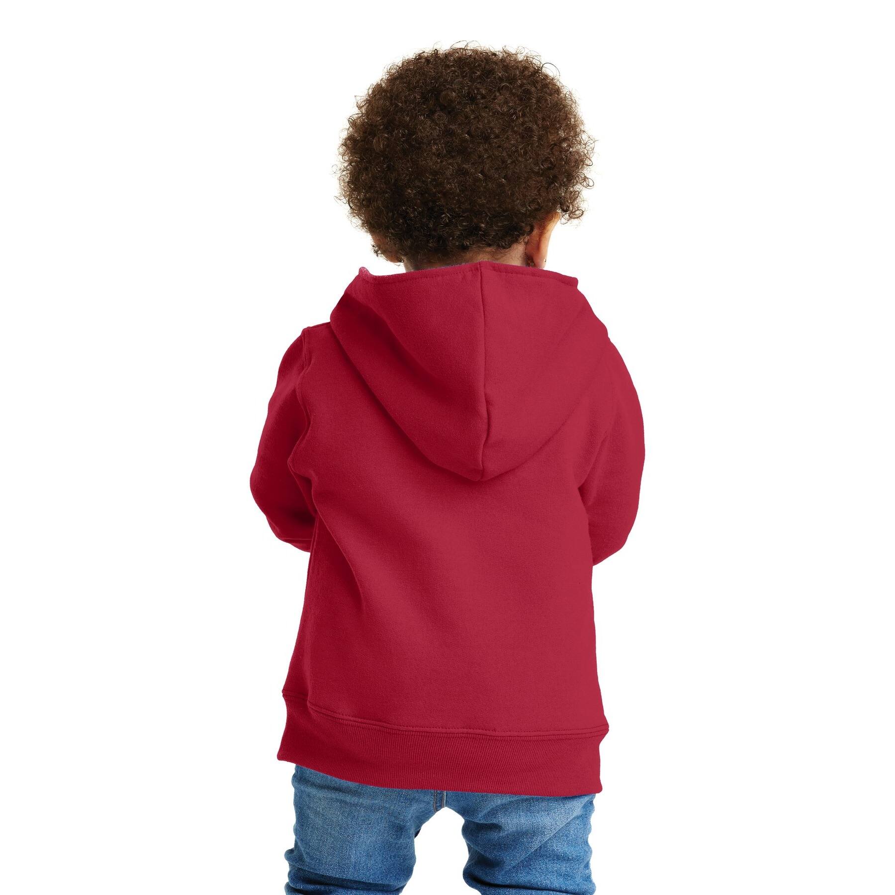 Port & Company® Core Fleece Full-Zip Hooded Toddler Sweatshirt