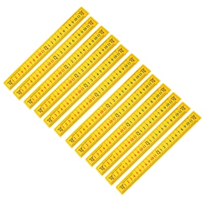 TickiT Student Elapsed Time Ruler 12ct. in Yellow | Michaels