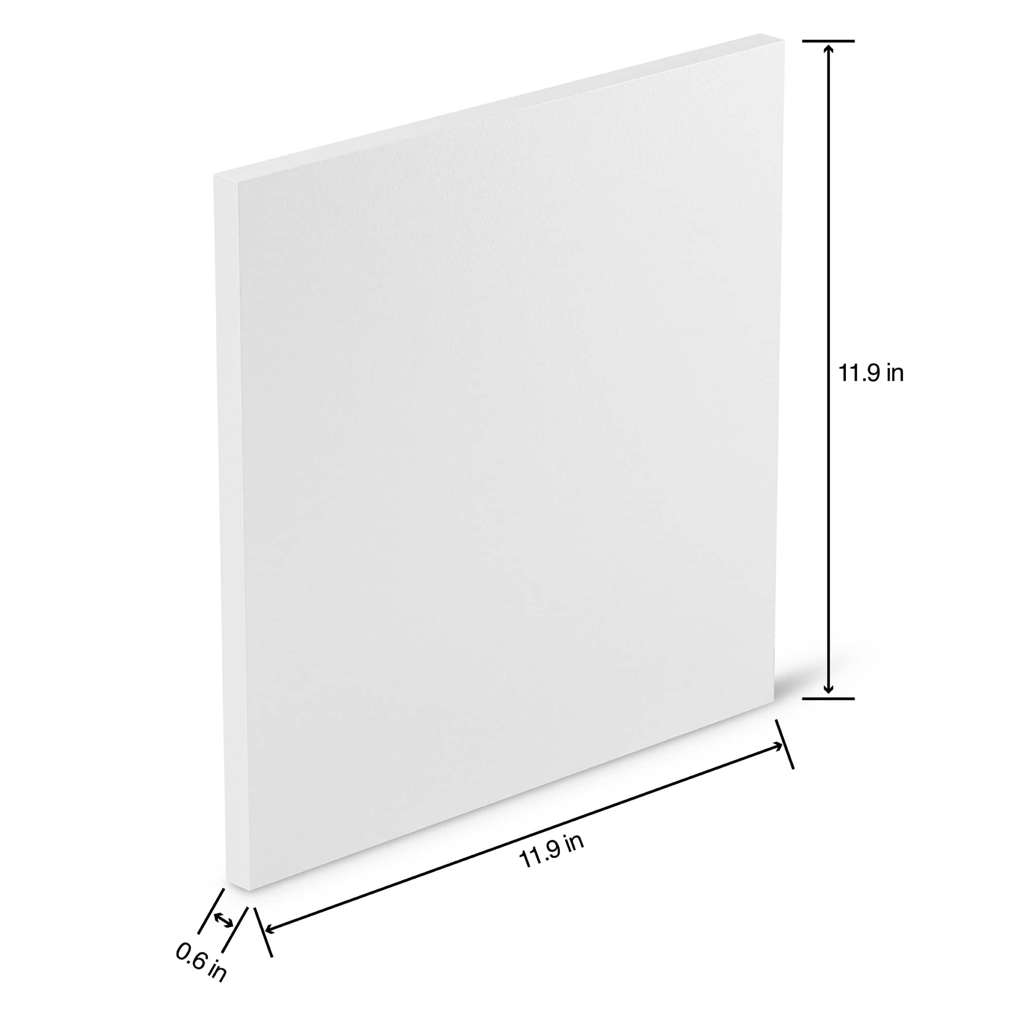 12 Pack: FloraCraft&#xAE; SmoothF&#x14D;M&#xAE; 12&#x22; x 12&#x22; x 5/8&#x22; White Foam Block