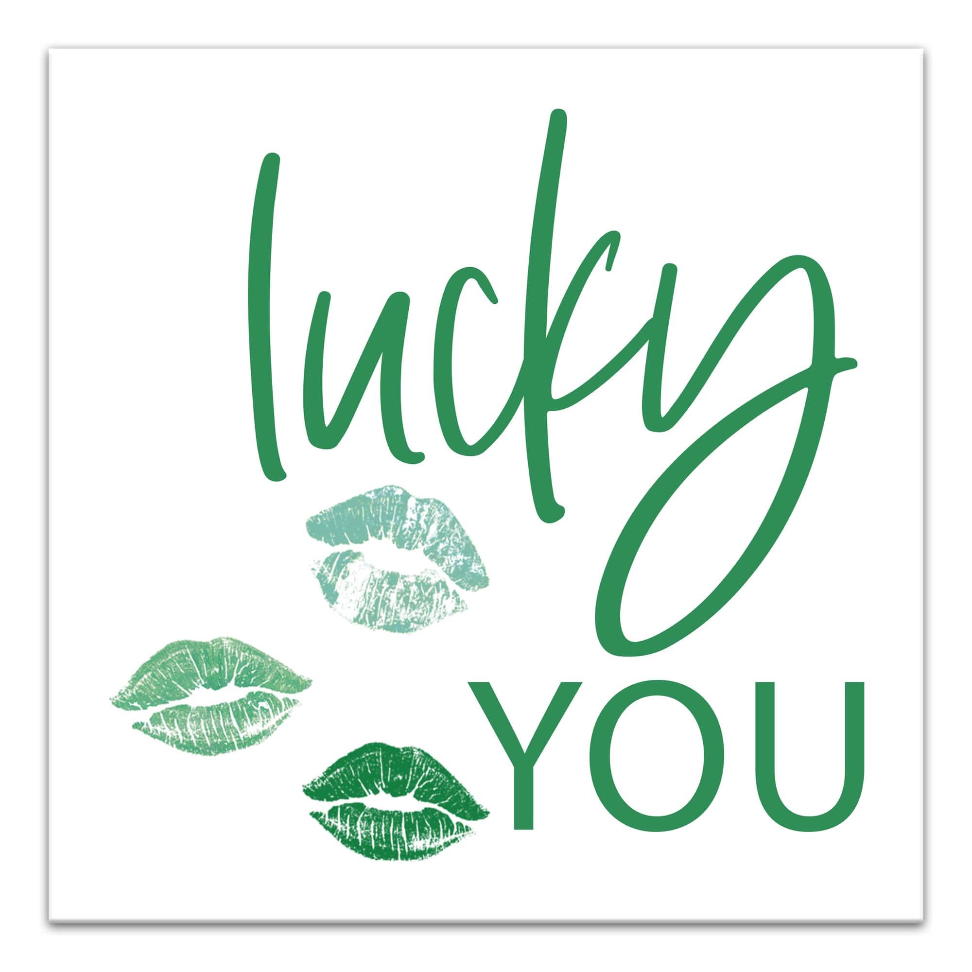 Lucky You 16" x 16" Canvas Wall Art