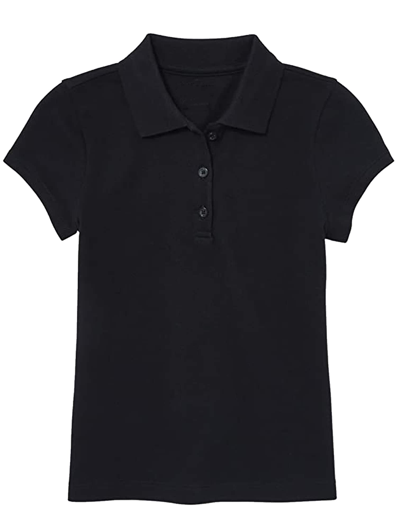 Galaxy by Harvic Short Sleeve Stretch Girl’s Pique Polo Shirt
