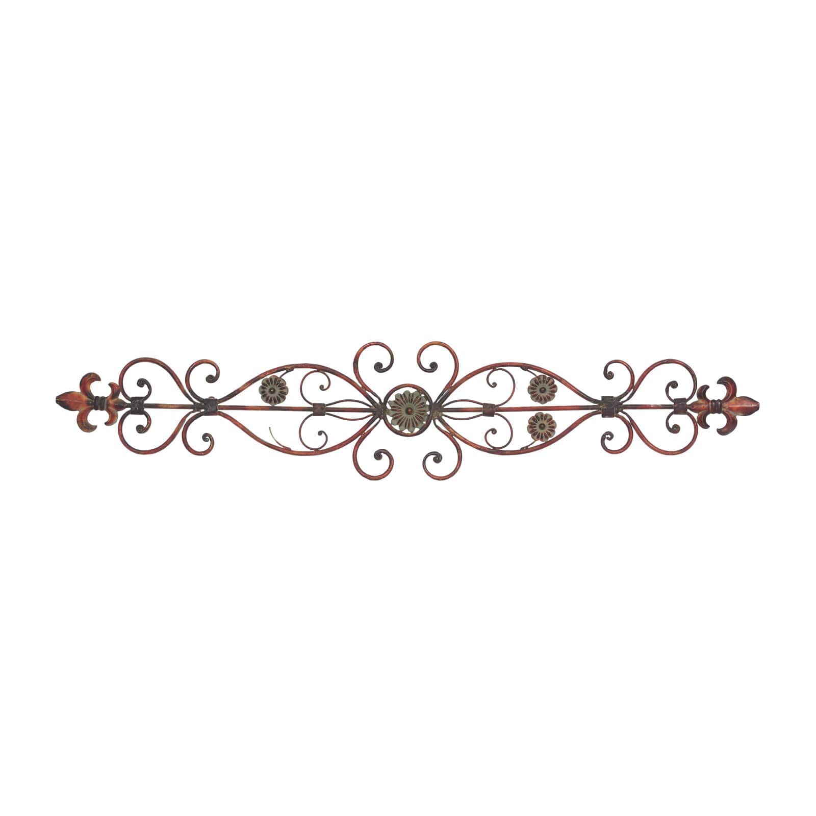 54&#x22; Brown Metal Rustic Wall D&#xE9;cor