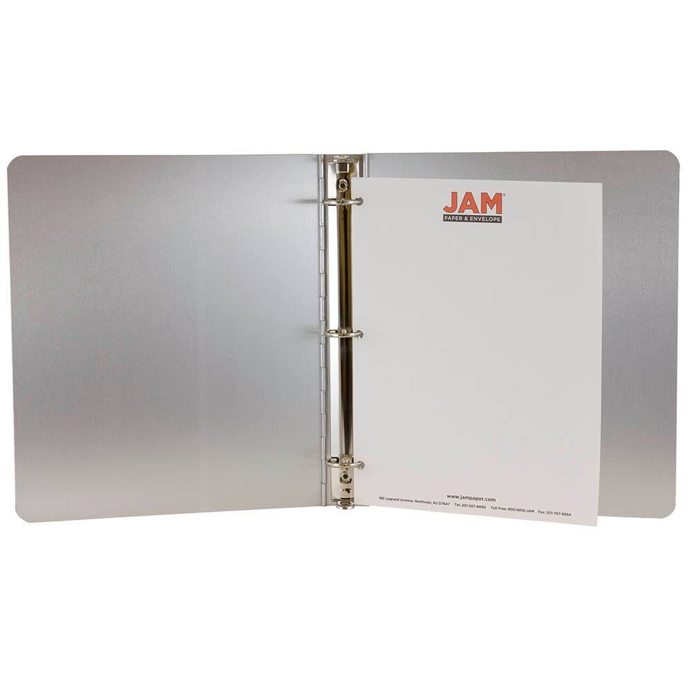 JAM Paper 1&#x22; Aluminum 3-Ring Binder