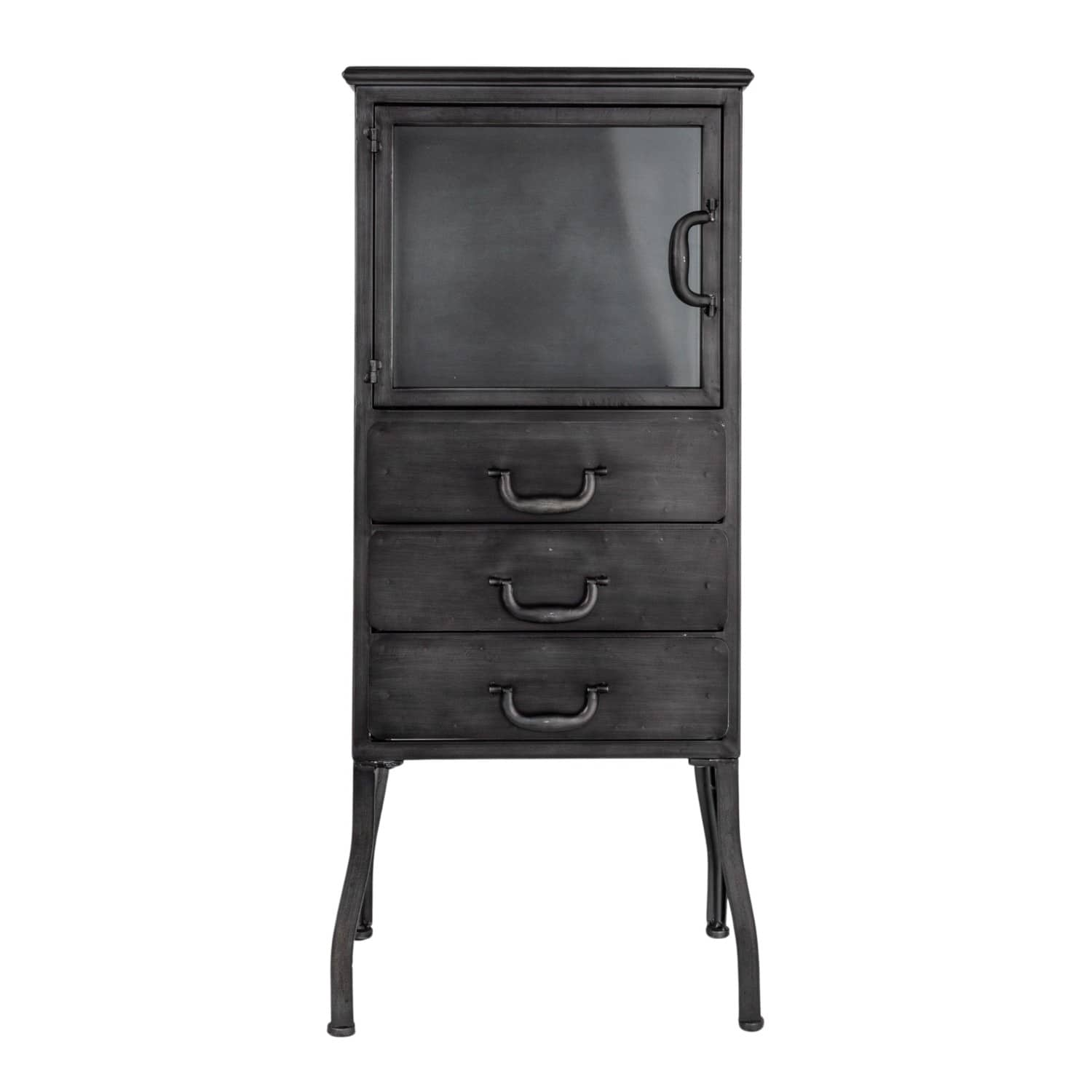 35.5&#x22; 3-Drawer Metal Cabinet