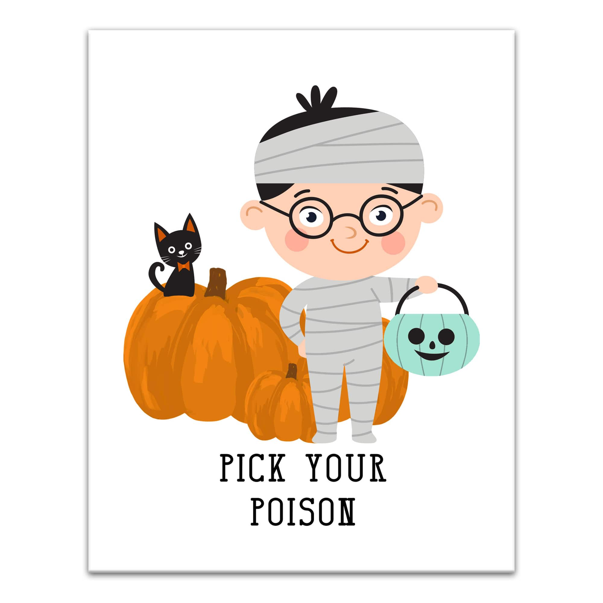 Pick Your Poison Mummy Canvas Wall Art