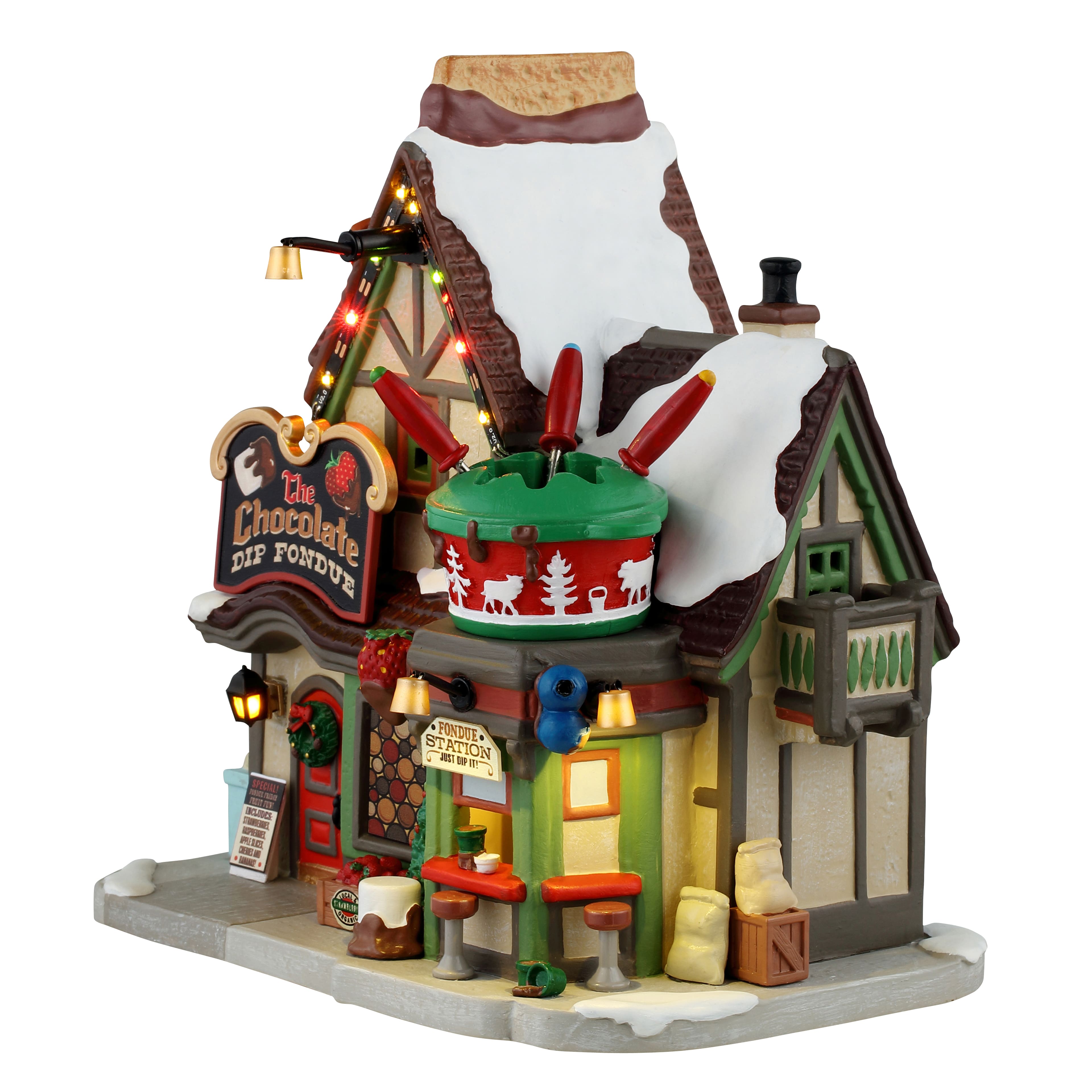 Lemax&#xAE; Vail Village Chocolate Dip Fondue