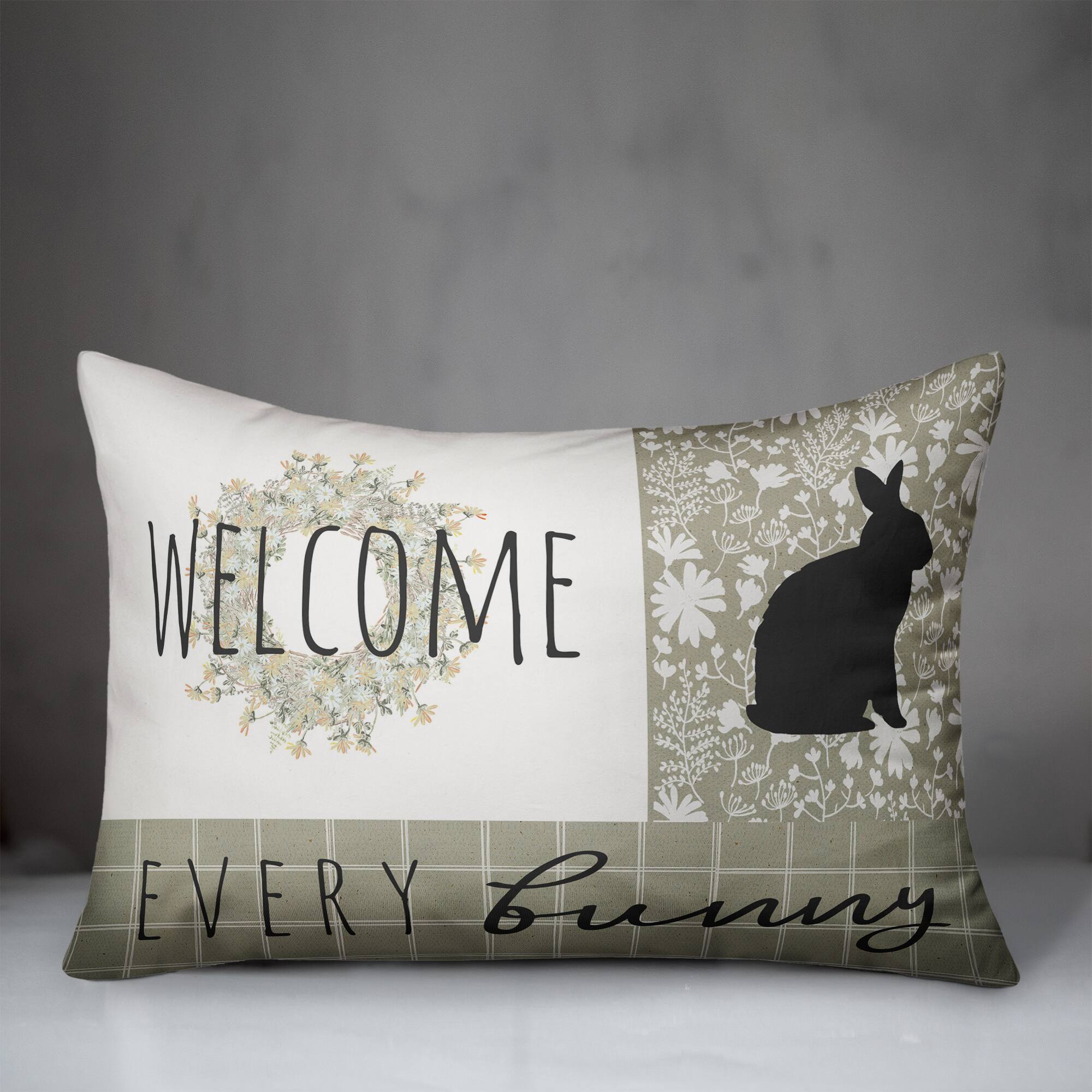 Every Bunny Pillow 14" x 20" Throw Pillow