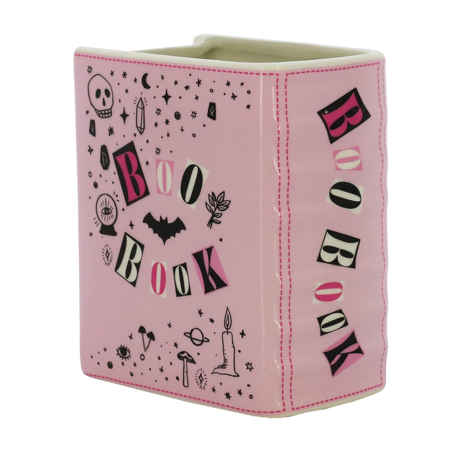 6&#x22; Pink Boo Book Decorative Ceramic Container by Ashland&#xAE;