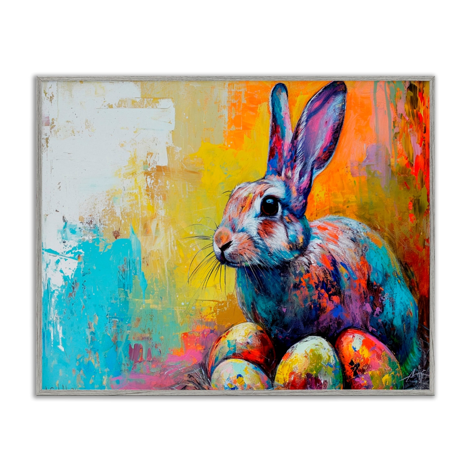 Stupell Industries Easter Joy Abstract Framed Giclee Art