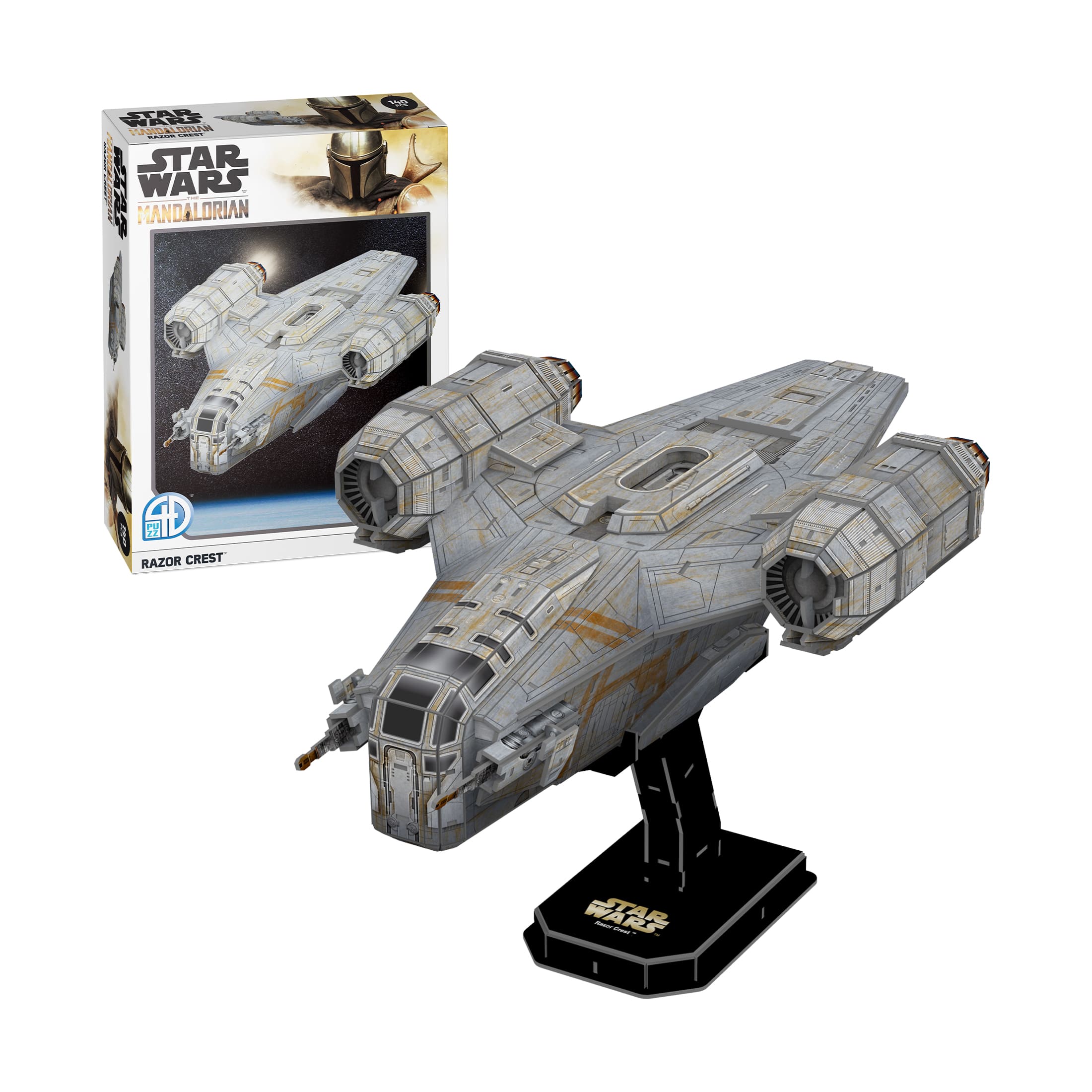 Star Wars - The Mandalorian Razor Crest Paper Model Kit: 140 Pcs
