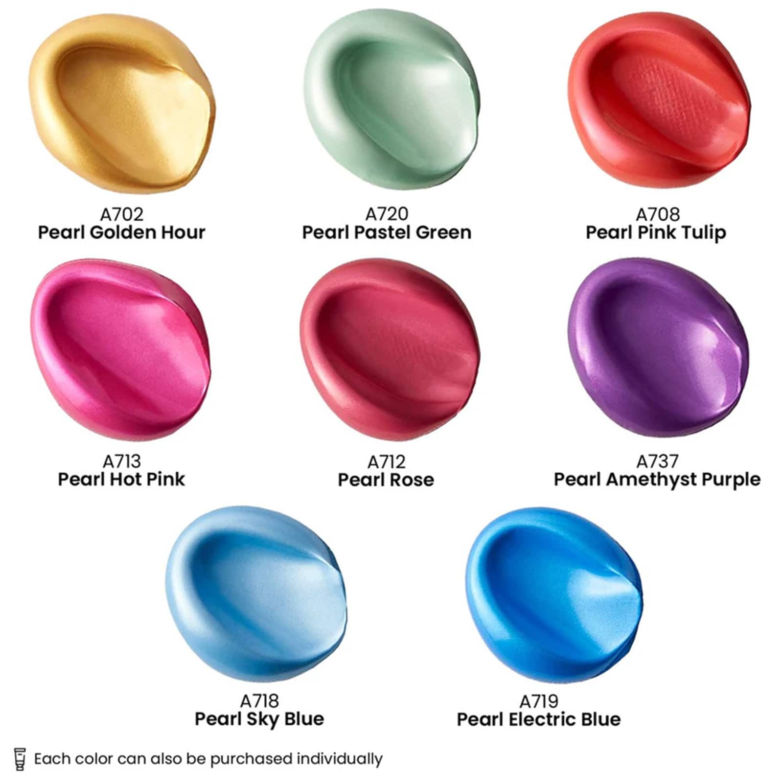 Arteza&#xAE; Jewel Tones Metallic Acrylic Paint Set