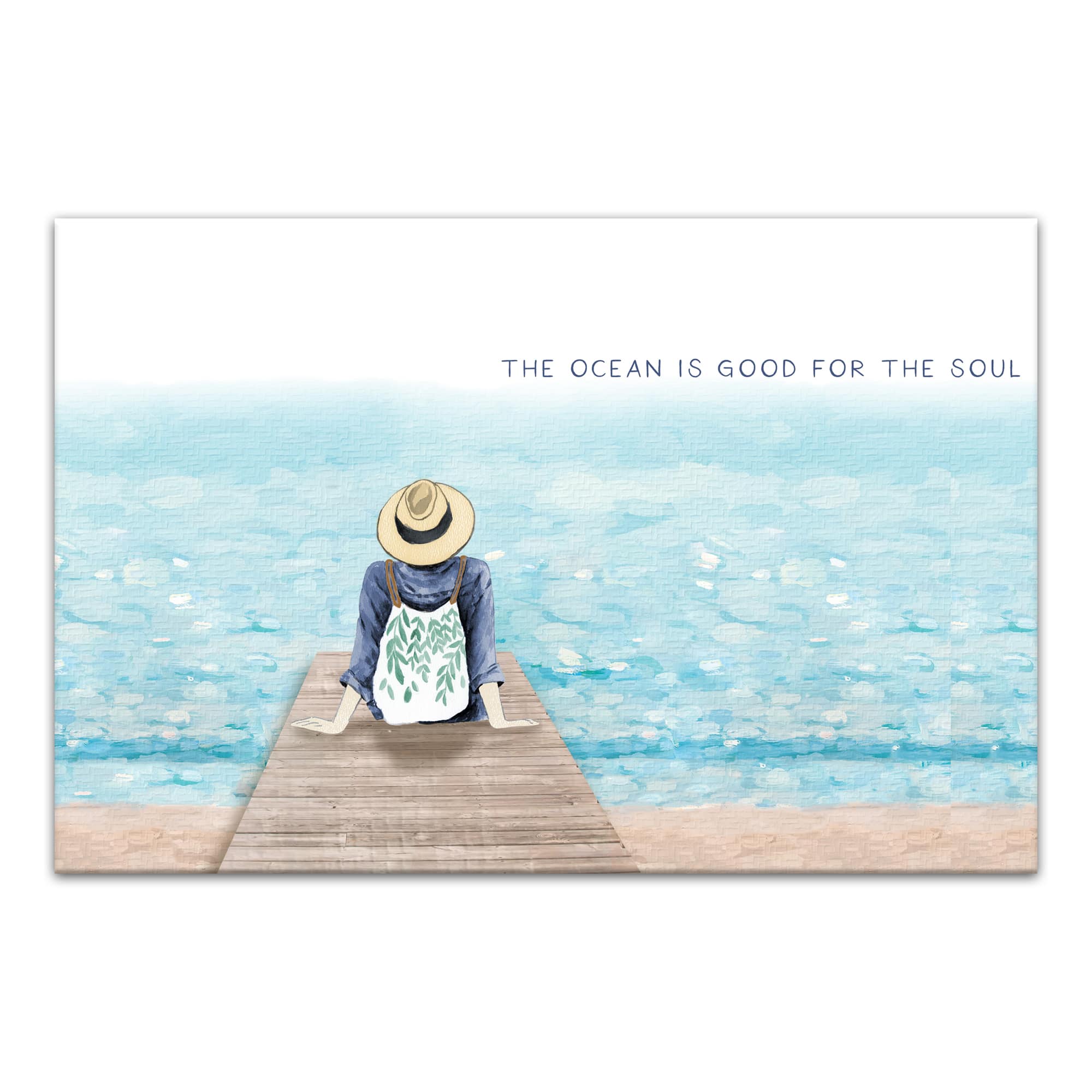 The Ocean is Good for the Soul Canvas Wall Art