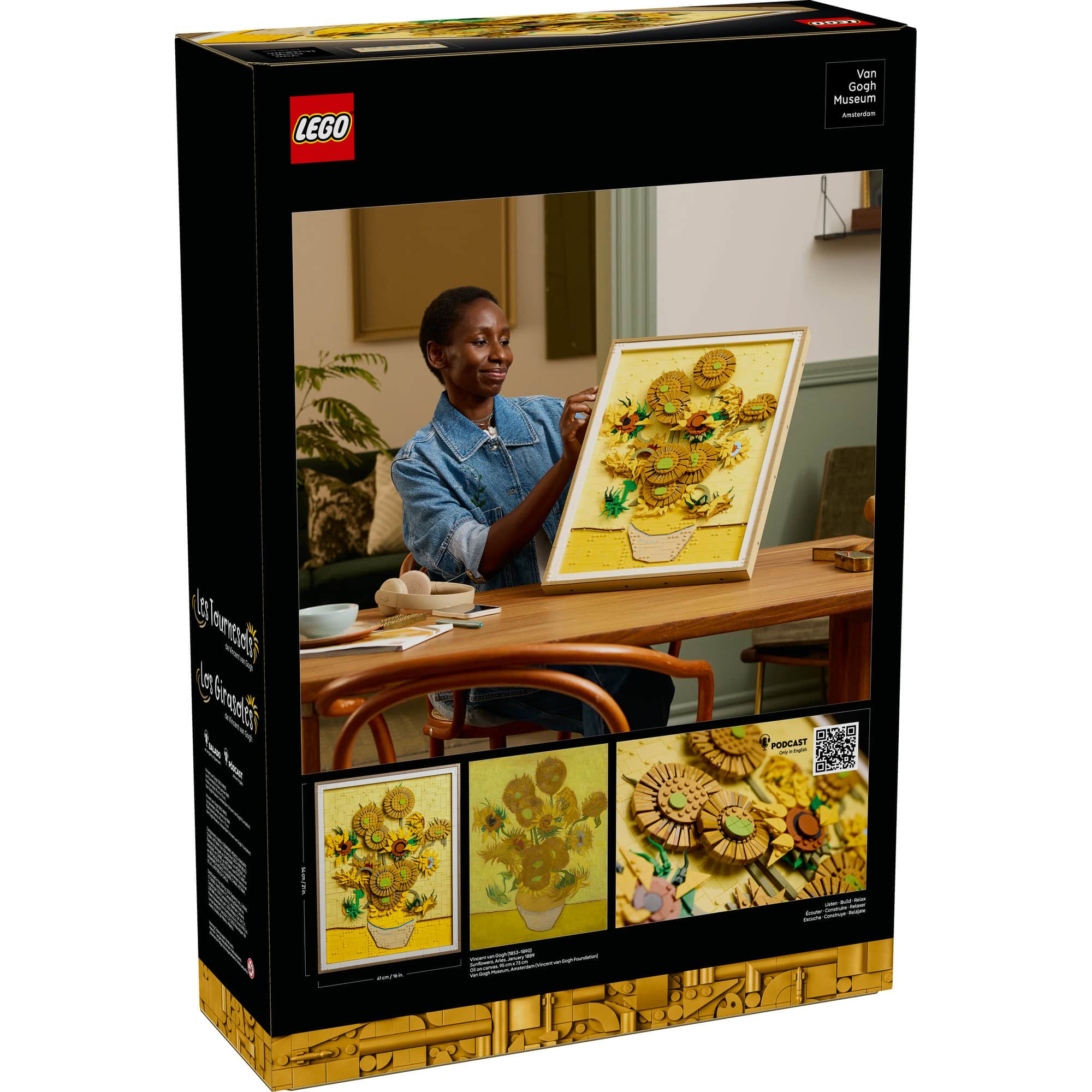 LEGO® Art Vincent van Gogh – Sunflowers Wall Artwork Building Set 31215