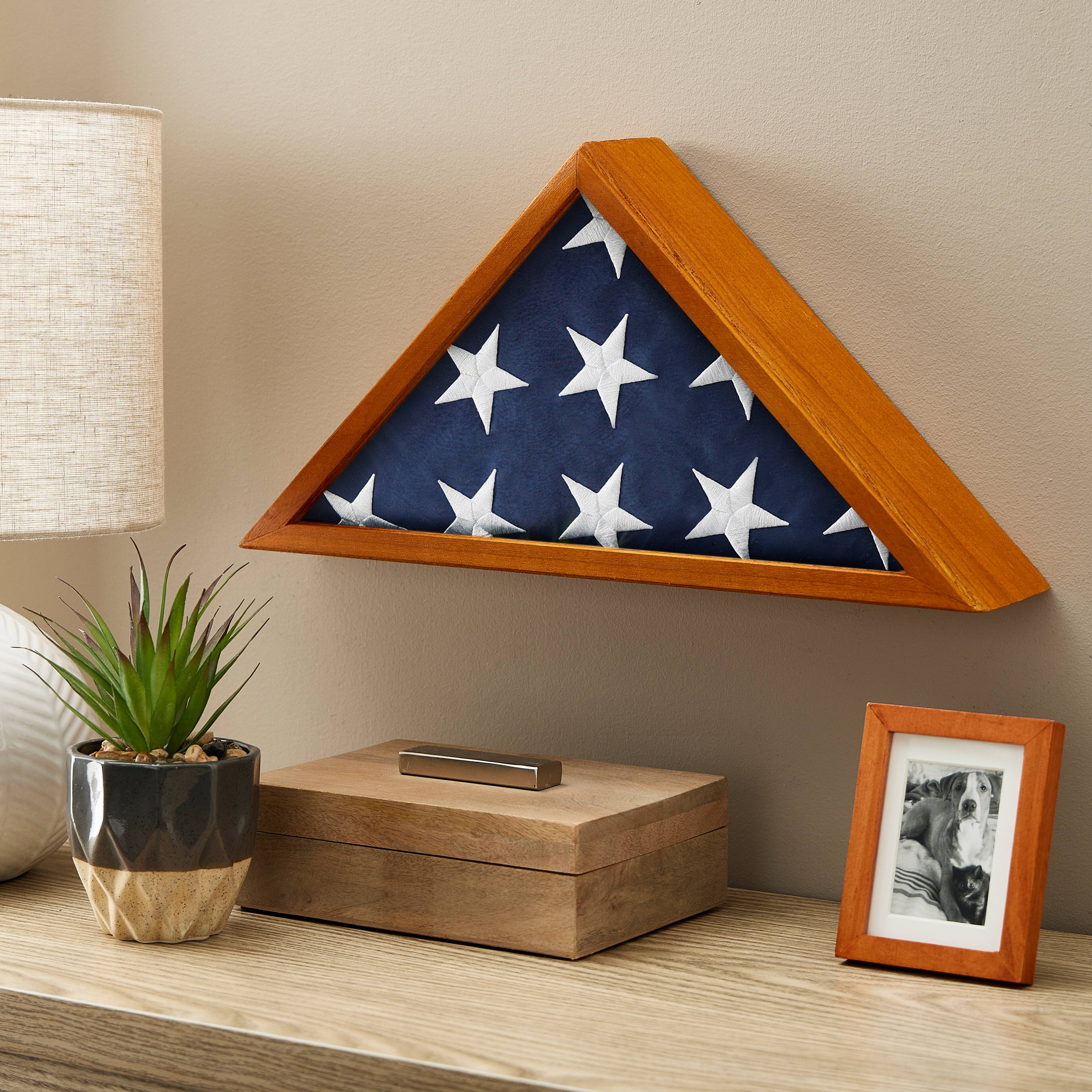 12 Pack: Commemorative Oak Flag Case by Studio Décor®