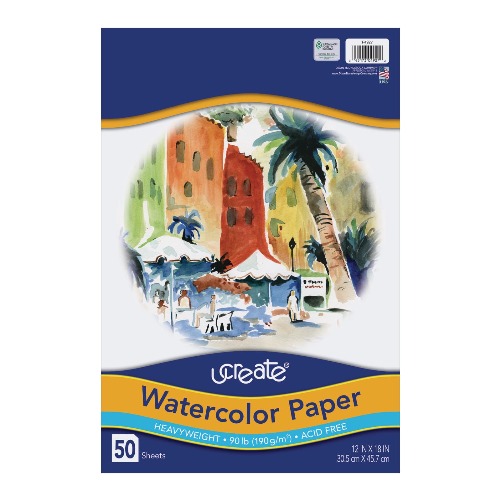 Pacon® Ucreate® Watercolor Paper, 12" x 18"