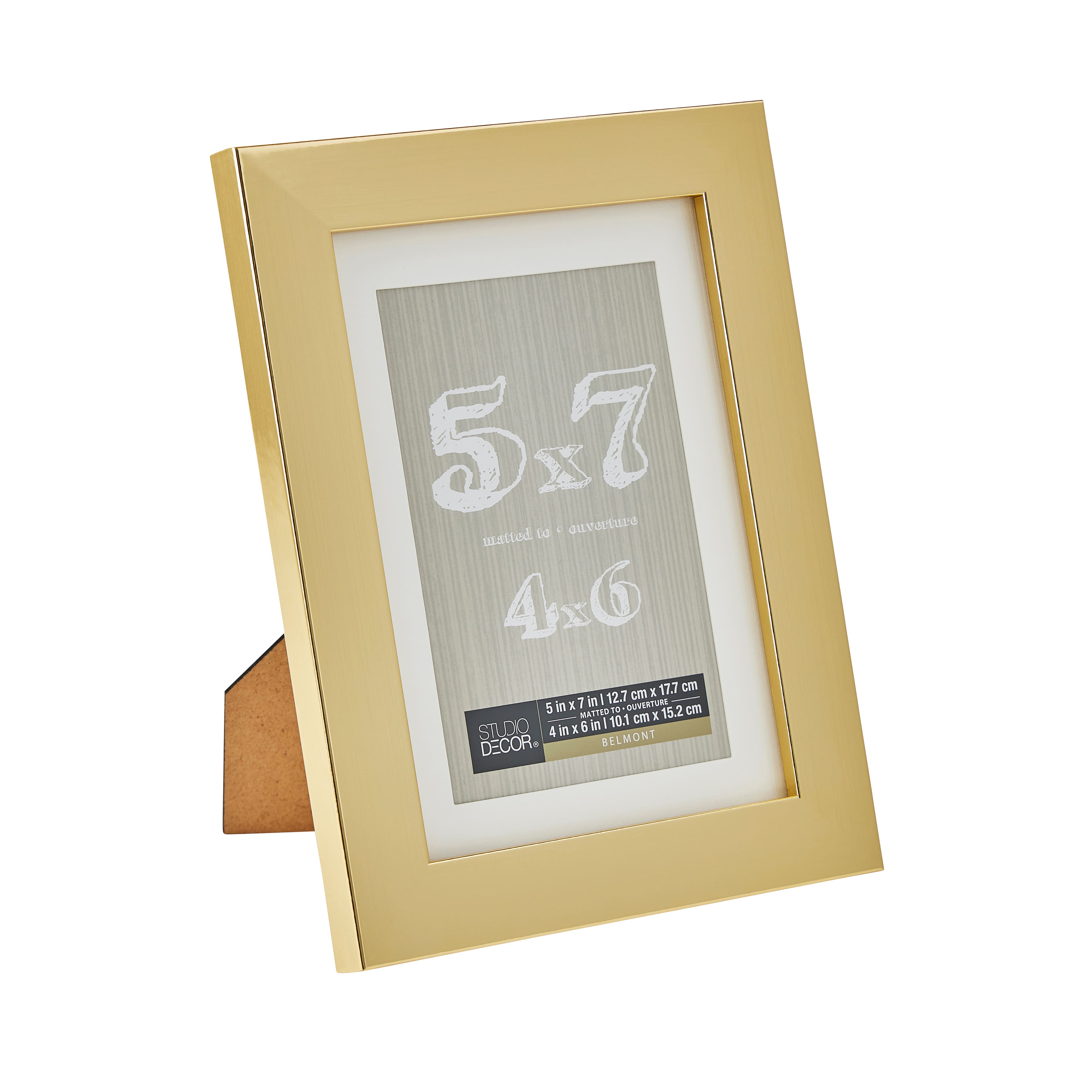 8 Pack Gold Metallic Frame with Mat, Belmont by Studio Décor® Wall