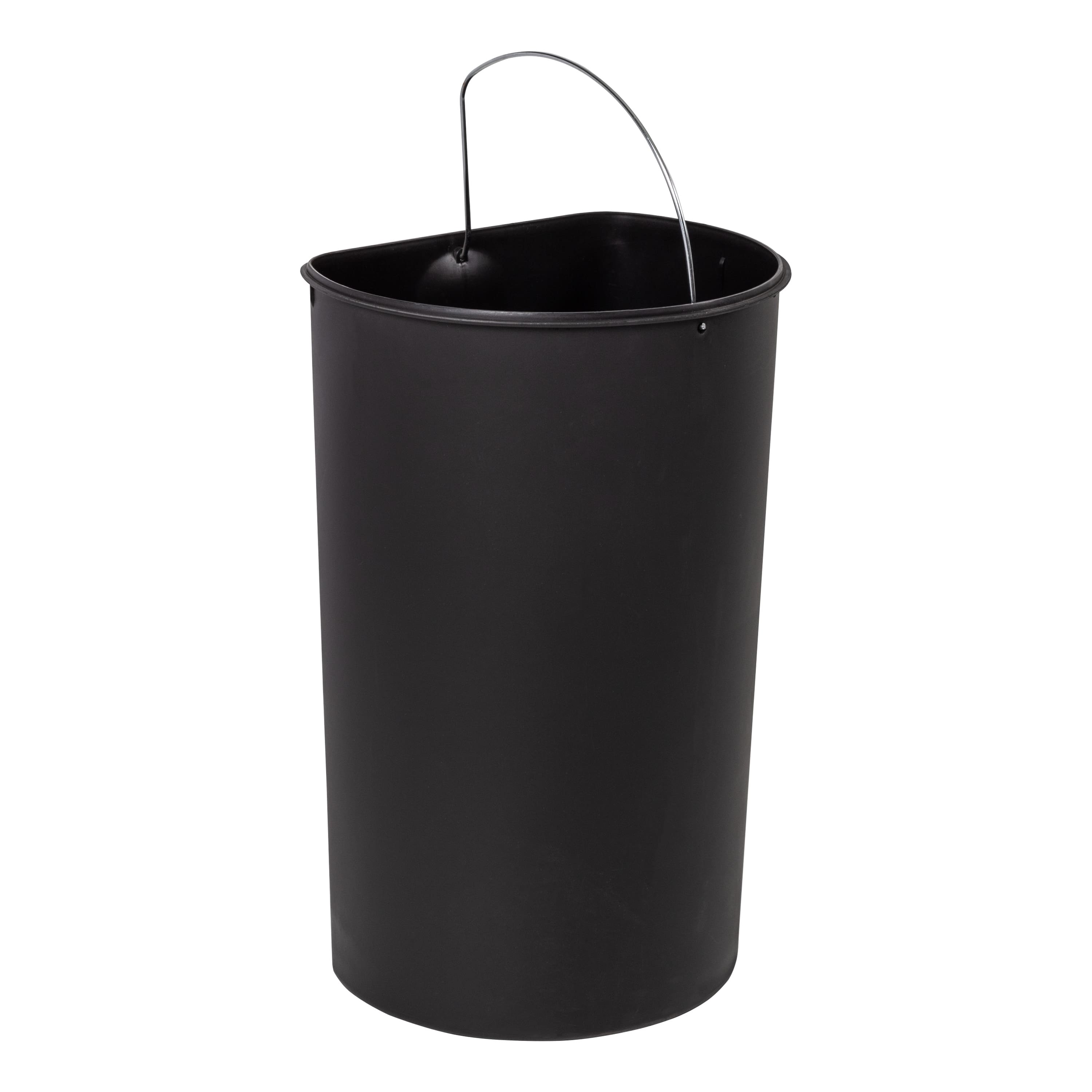 40L Semi-Round Stainless Steel Step Trash Can With Lid