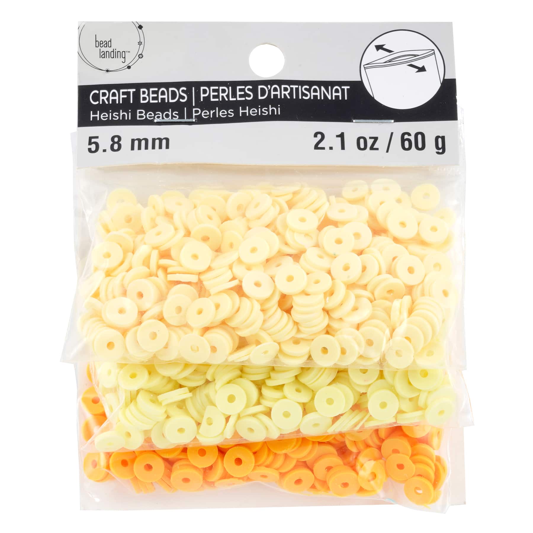 12 Pack: Yellow PVC Rondelle Spacer Heishi Beads, 5.8mm by Bead Landing™