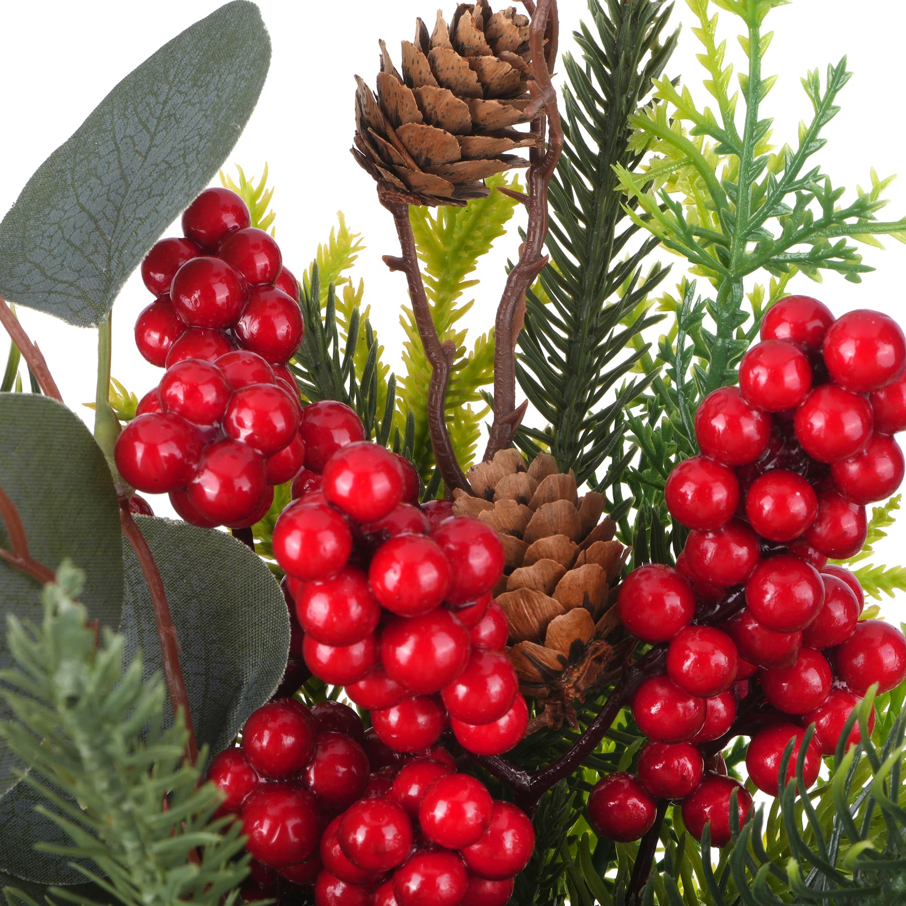 13&#x22; Pine, Red Berry &#x26; Eucalyptus Bouquet by Ashland&#xAE;